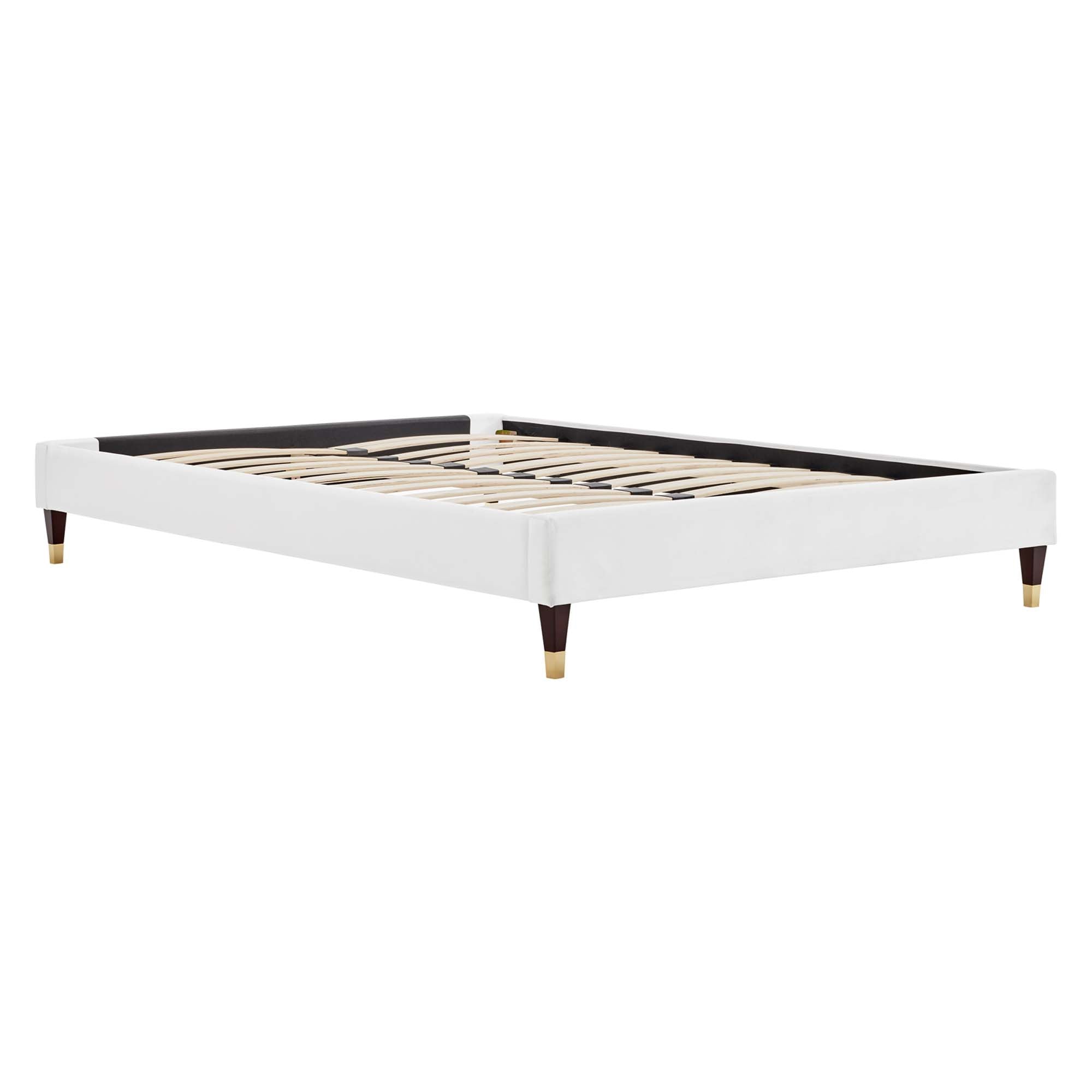 Harlow Performance Velvet Queen Platform Bed Frame by Modway - Best Buy Furniture