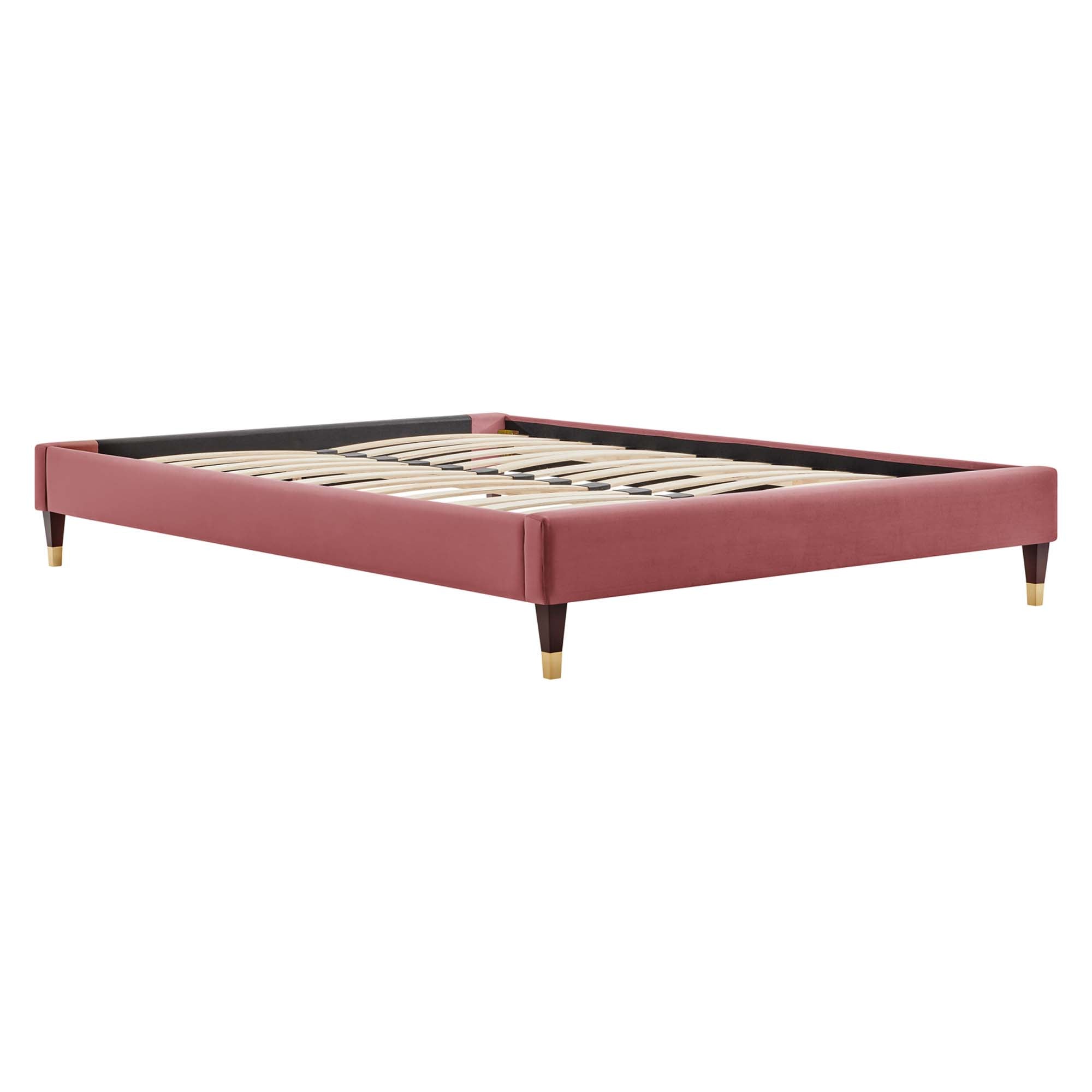Harlow Performance Velvet King Platform Bed Frame by Modway - Best Buy Furniture