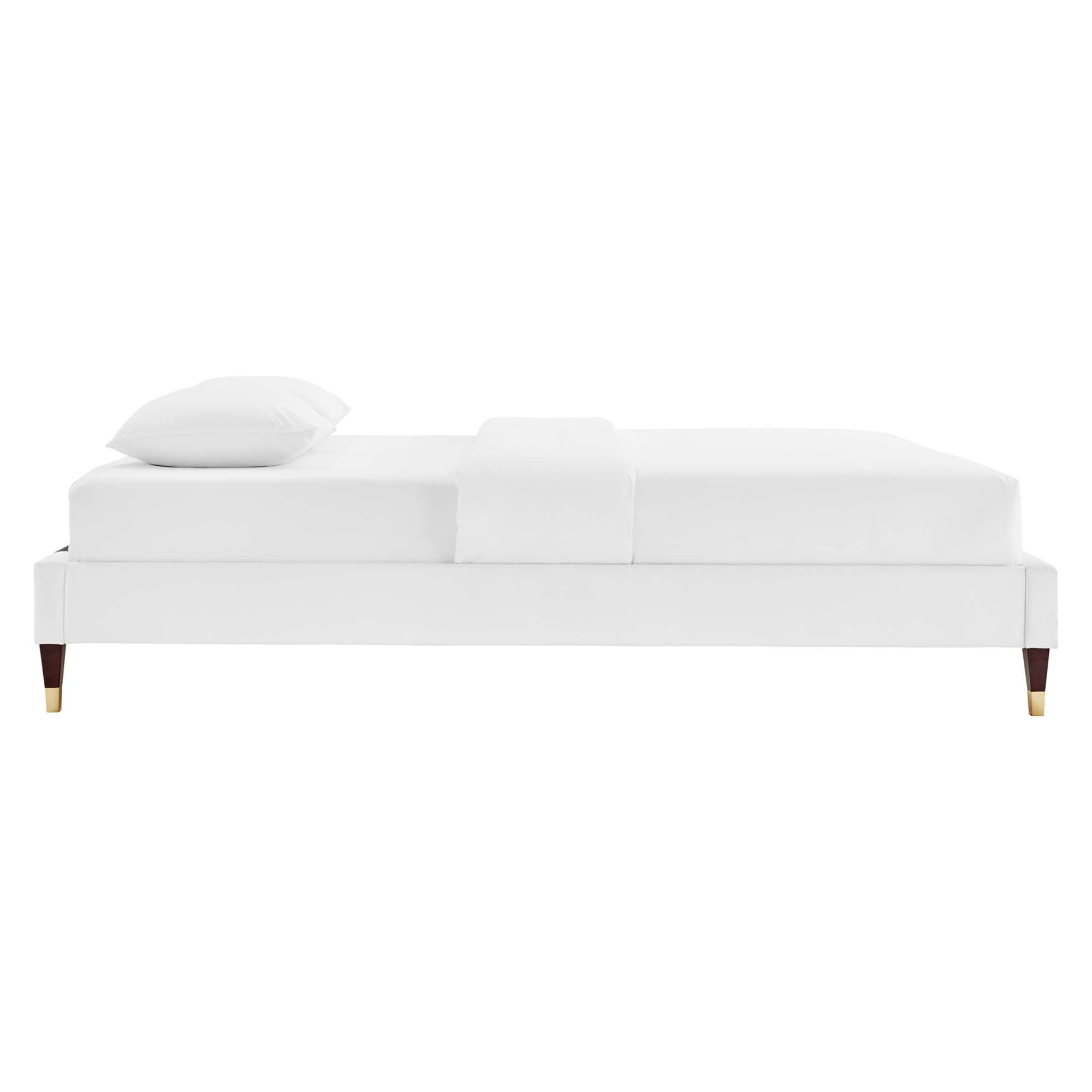Harlow Performance Velvet King Platform Bed Frame by Modway - Best Buy Furniture