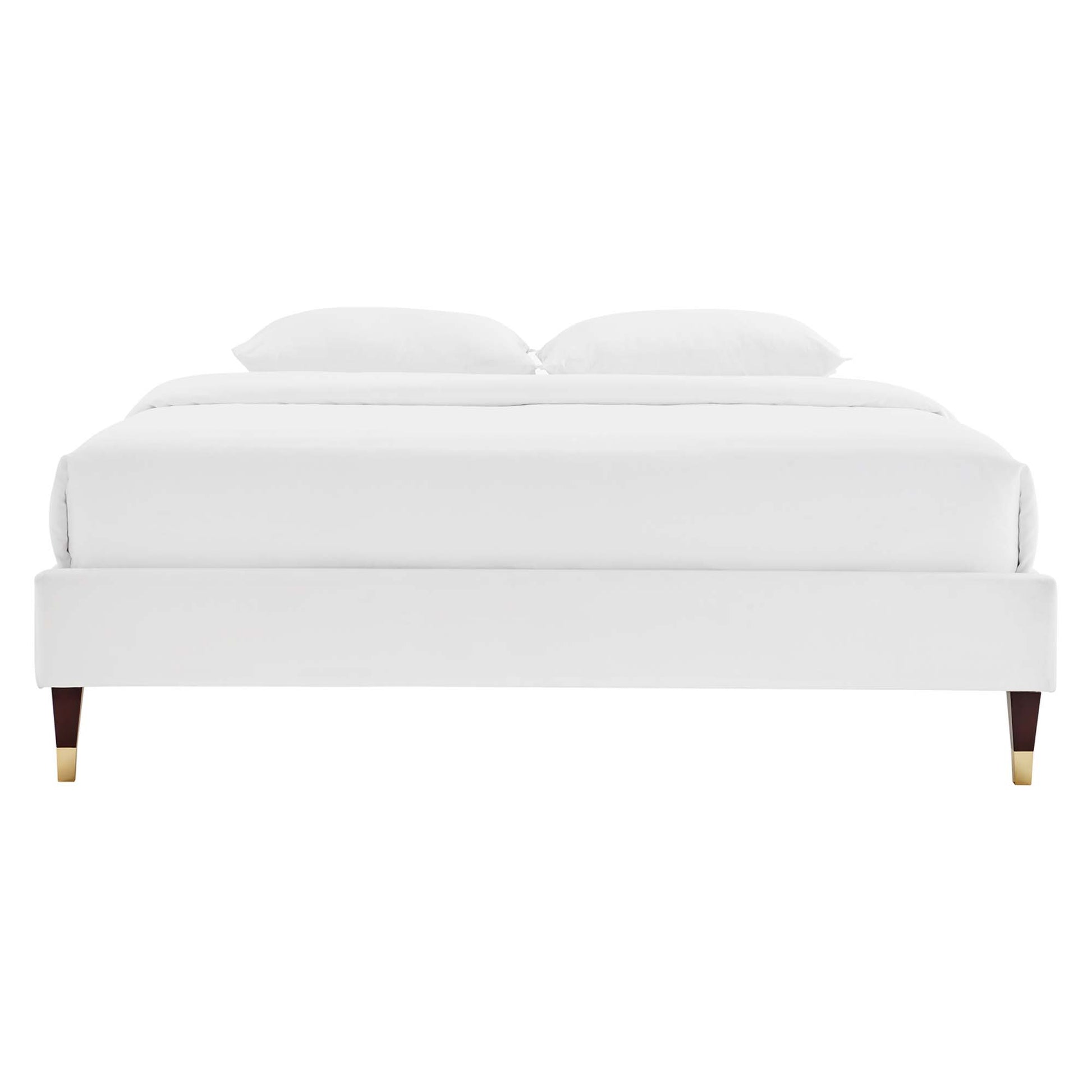 Harlow Performance Velvet King Platform Bed Frame by Modway - Best Buy Furniture