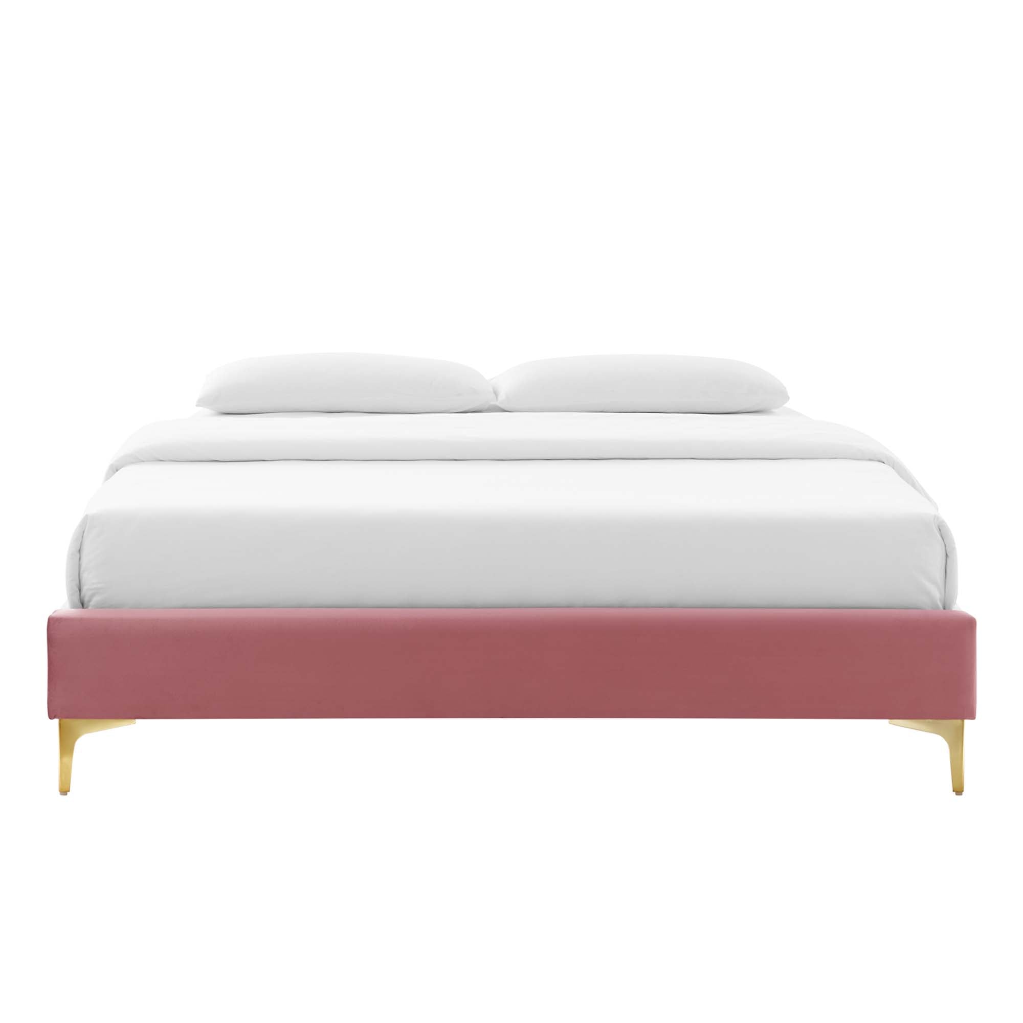 Sutton Performance Velvet Queen Bed Frame by Modway - Best Buy Furniture