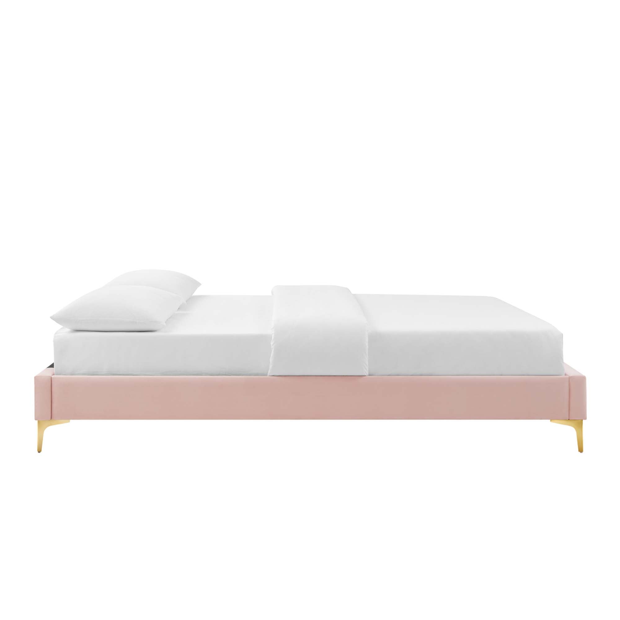 Sutton Performance Velvet Queen Bed Frame by Modway - Best Buy Furniture