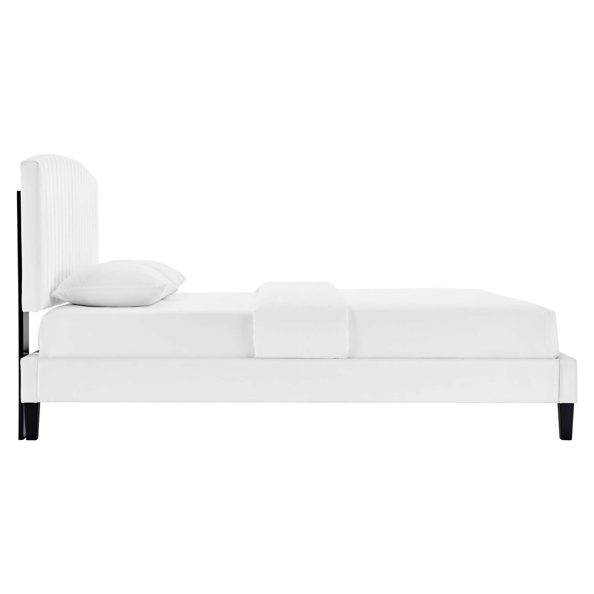 Alessi Performance Velvet Queen Platform Bed by Modway - Best Buy Furniture