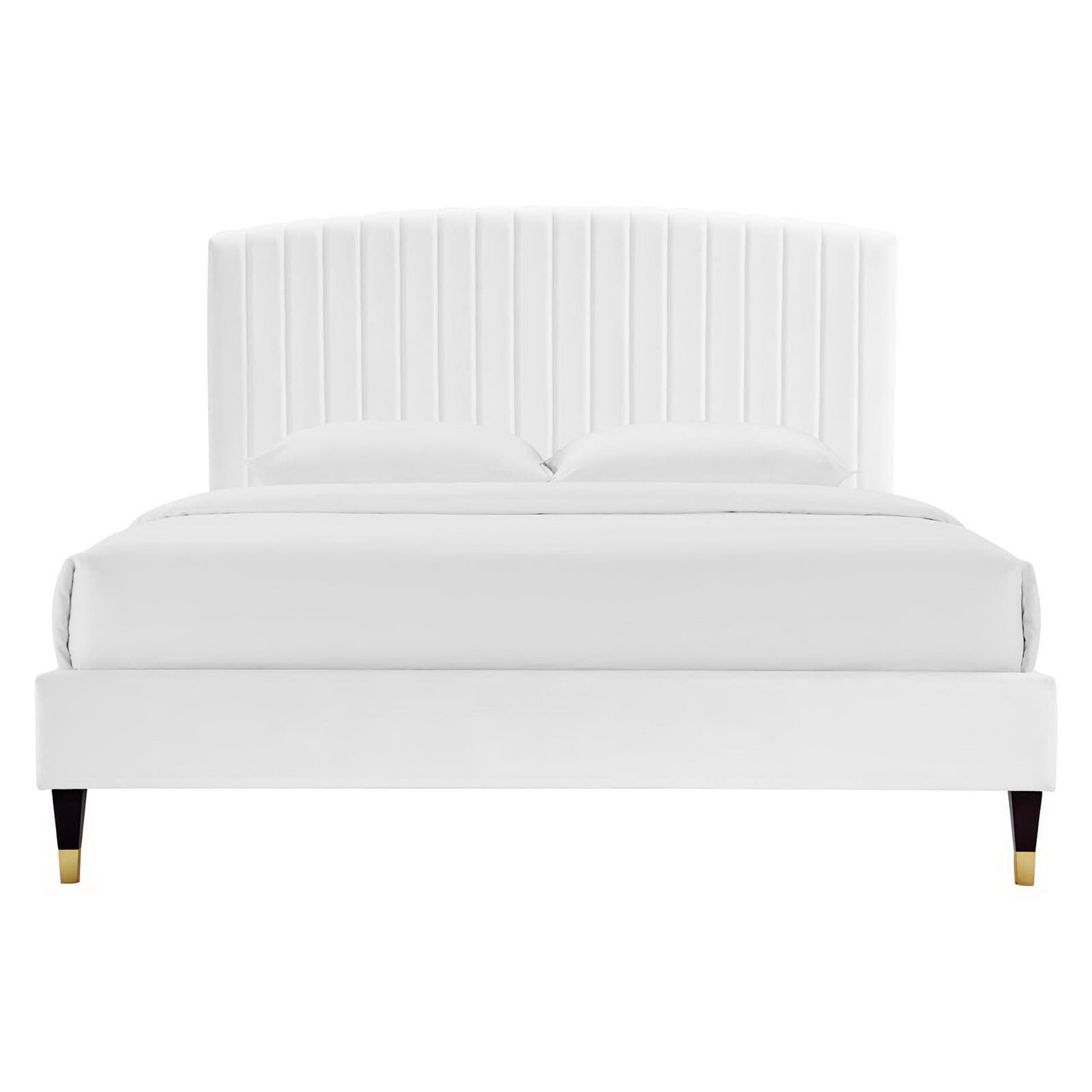 Alessi Performance Velvet Queen Platform Bed by Modway - Best Buy Furniture
