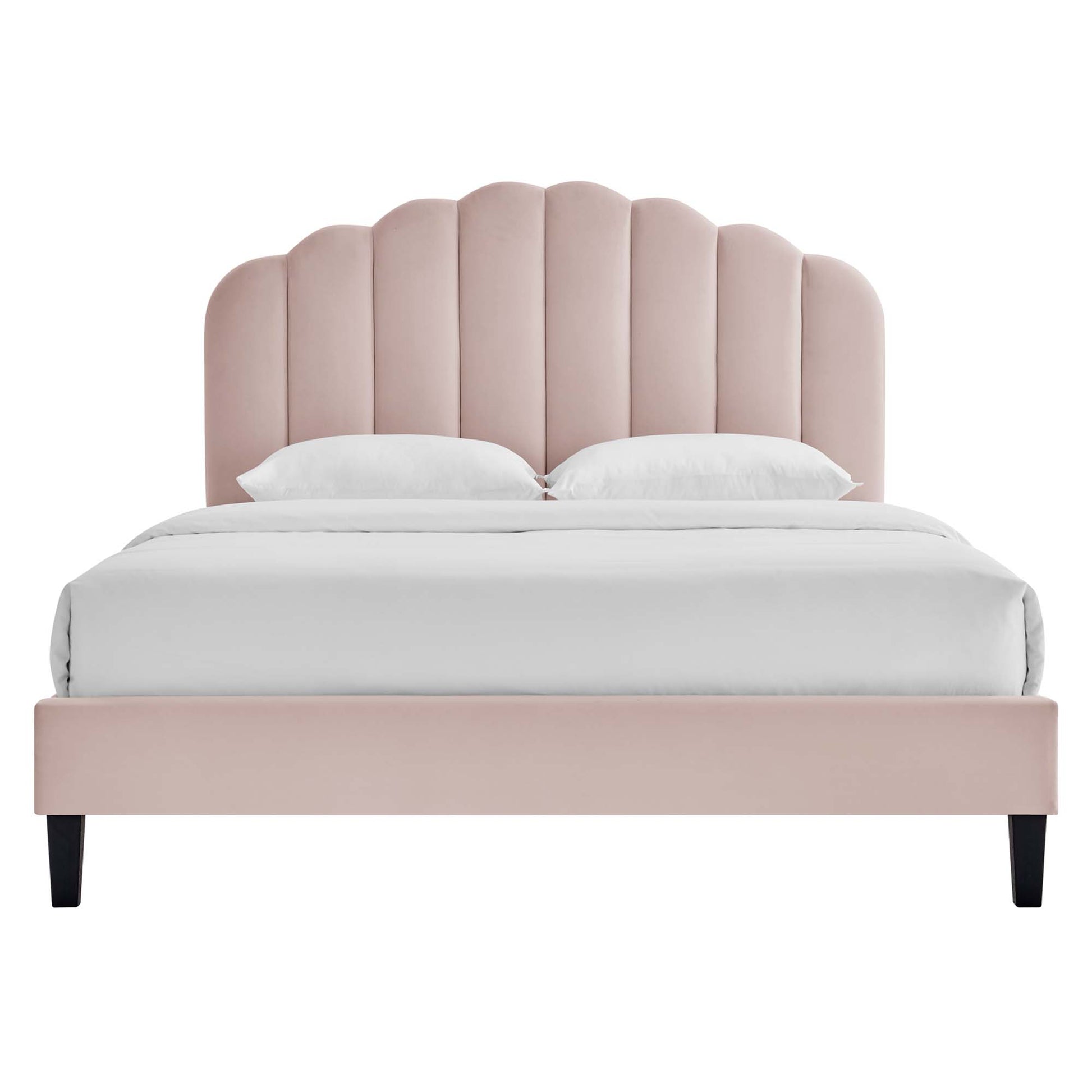 Daisy Performance Velvet Queen Platform Bed by Modway - Best Buy Furniture