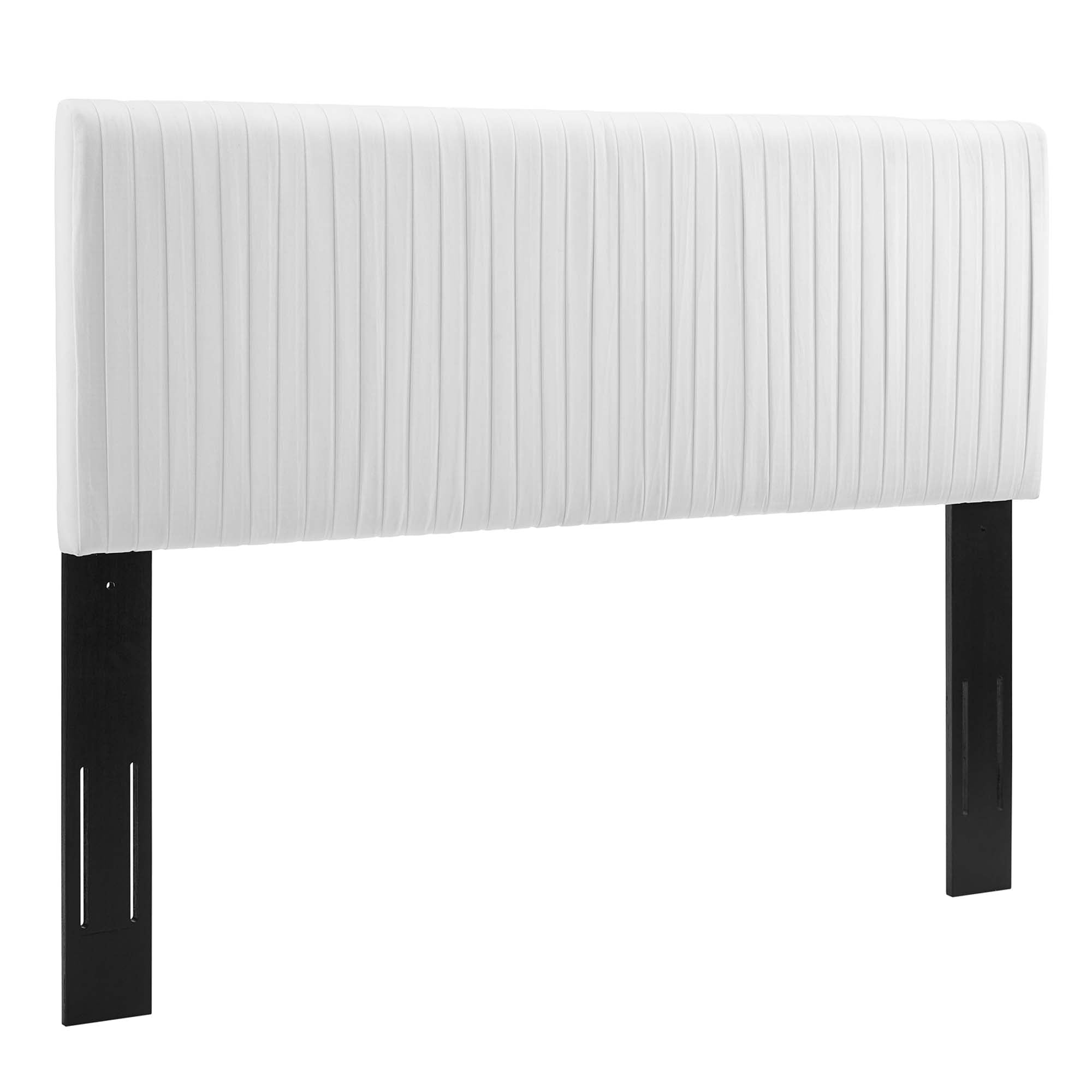 Eloise Channel Tufted Performance Velvet Full/Queen Headboard by Modway - Best Buy Furniture