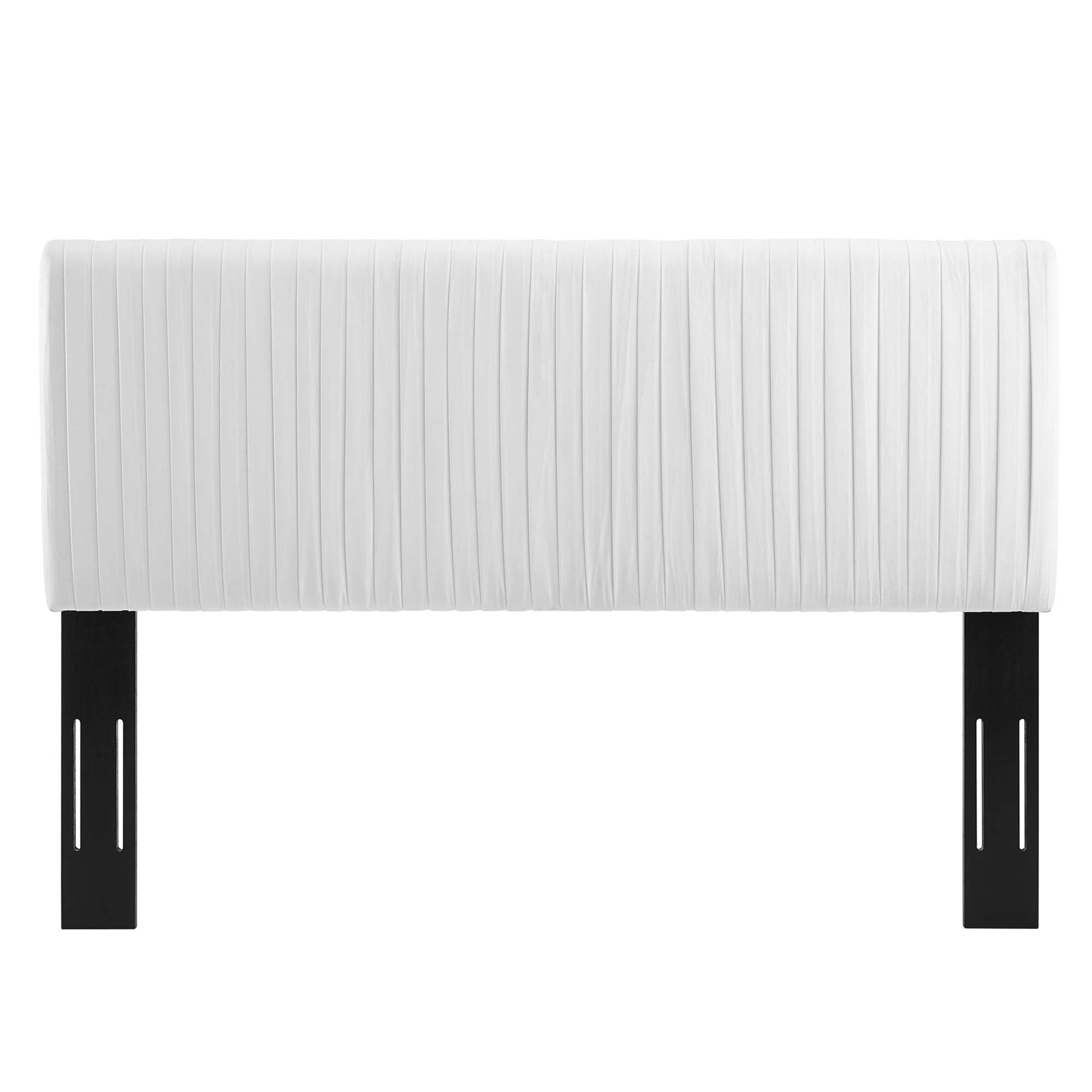 Eloise Channel Tufted Performance Velvet Full/Queen Headboard by Modway - Best Buy Furniture