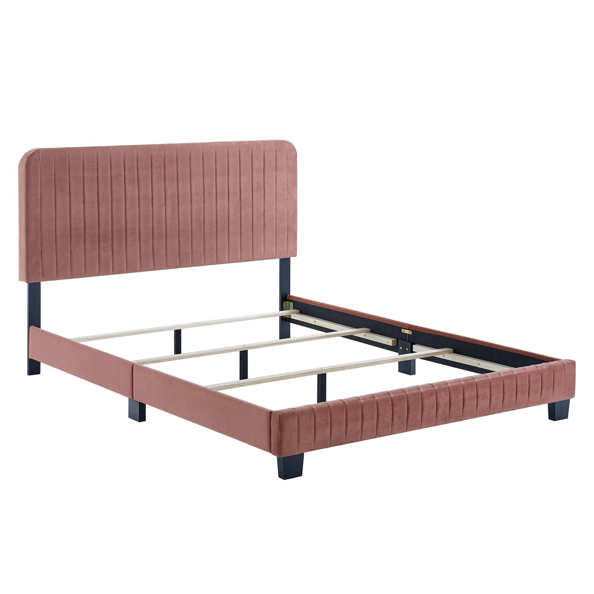 Celine Channel Tufted Performance Velvet Queen Bed by Modway - Best Buy Furniture