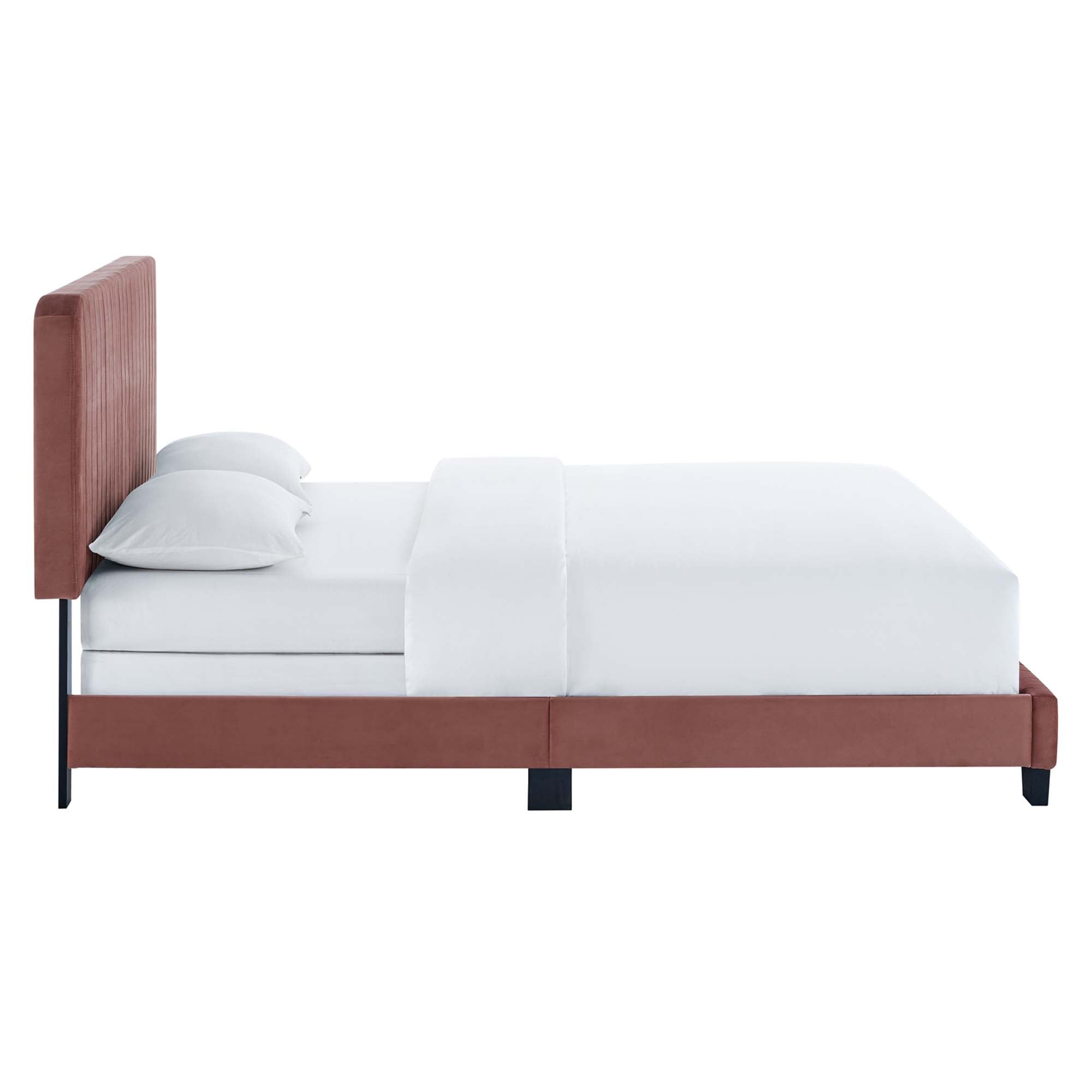 Celine Channel Tufted Performance Velvet Queen Bed by Modway - Best Buy Furniture