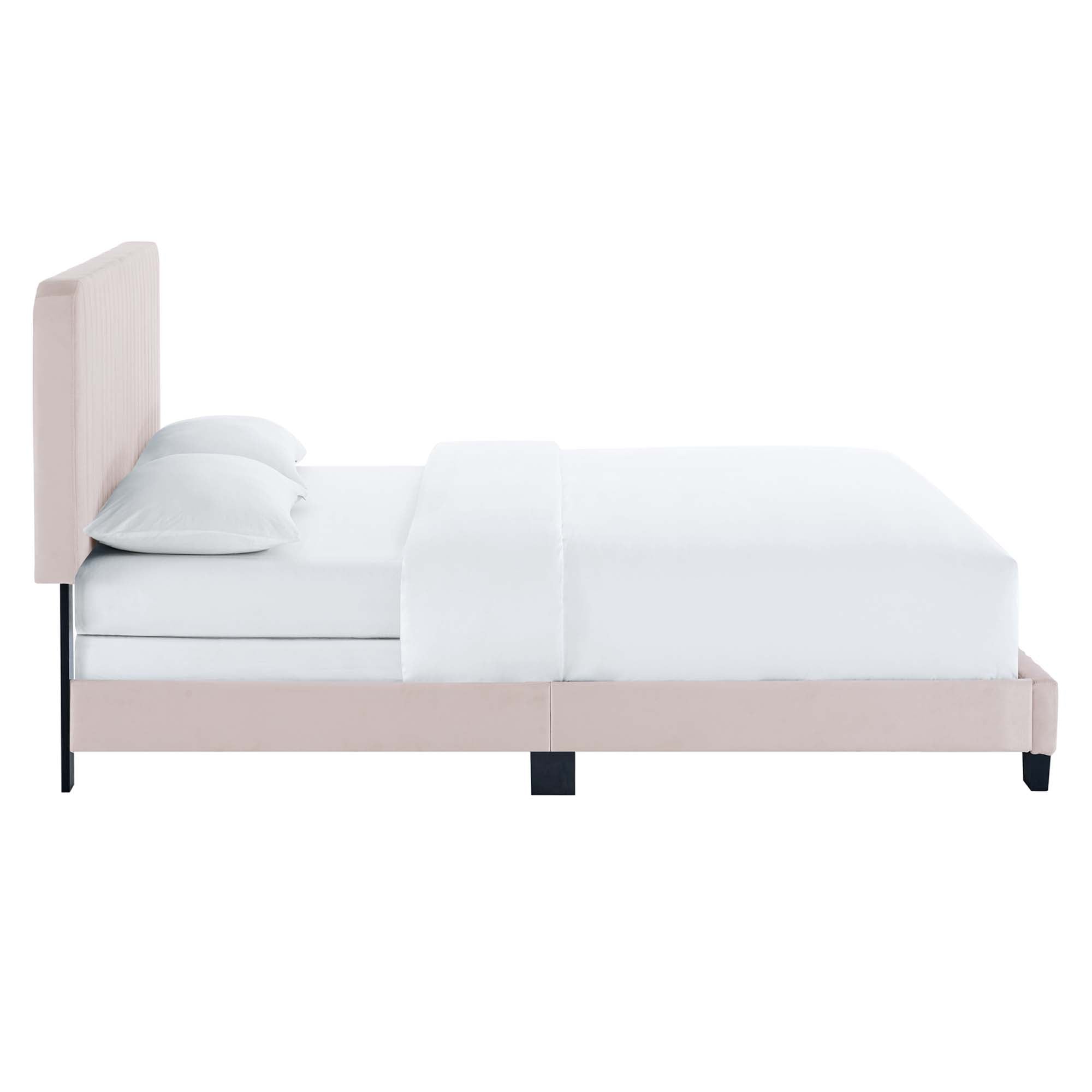 Celine Channel Tufted Performance Velvet Queen Bed by Modway - Best Buy Furniture