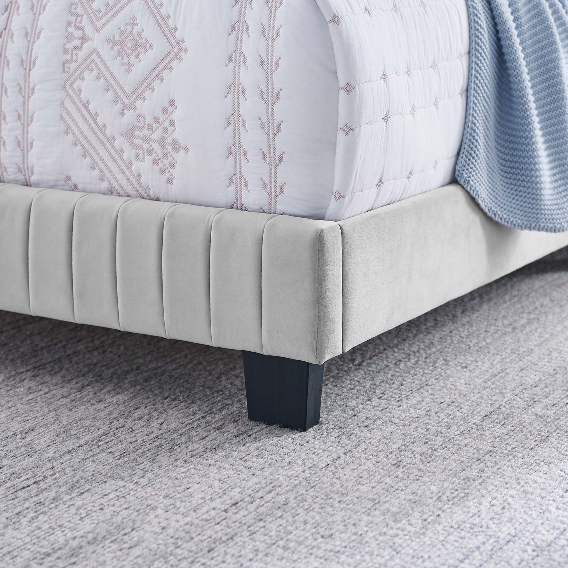 Celine Channel Tufted Performance Velvet Full Bed by Modway - Best Buy Furniture