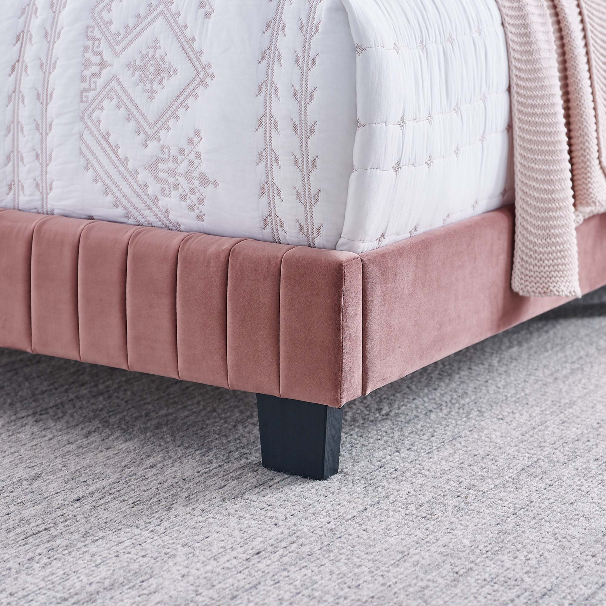 Celine Channel Tufted Performance Velvet Twin Bed by Modway - Best Buy Furniture
