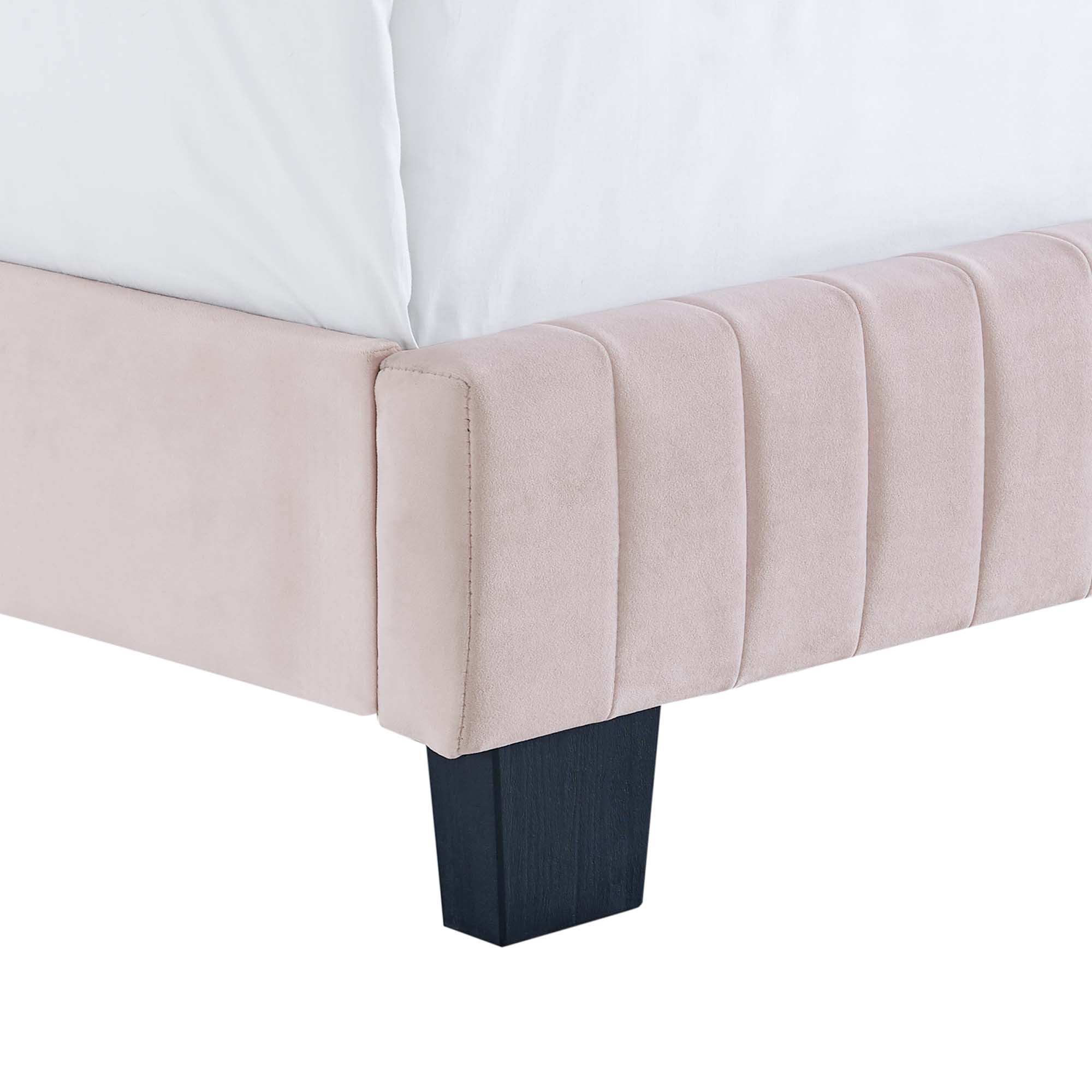 Celine Channel Tufted Performance Velvet Twin Bed by Modway - Best Buy Furniture