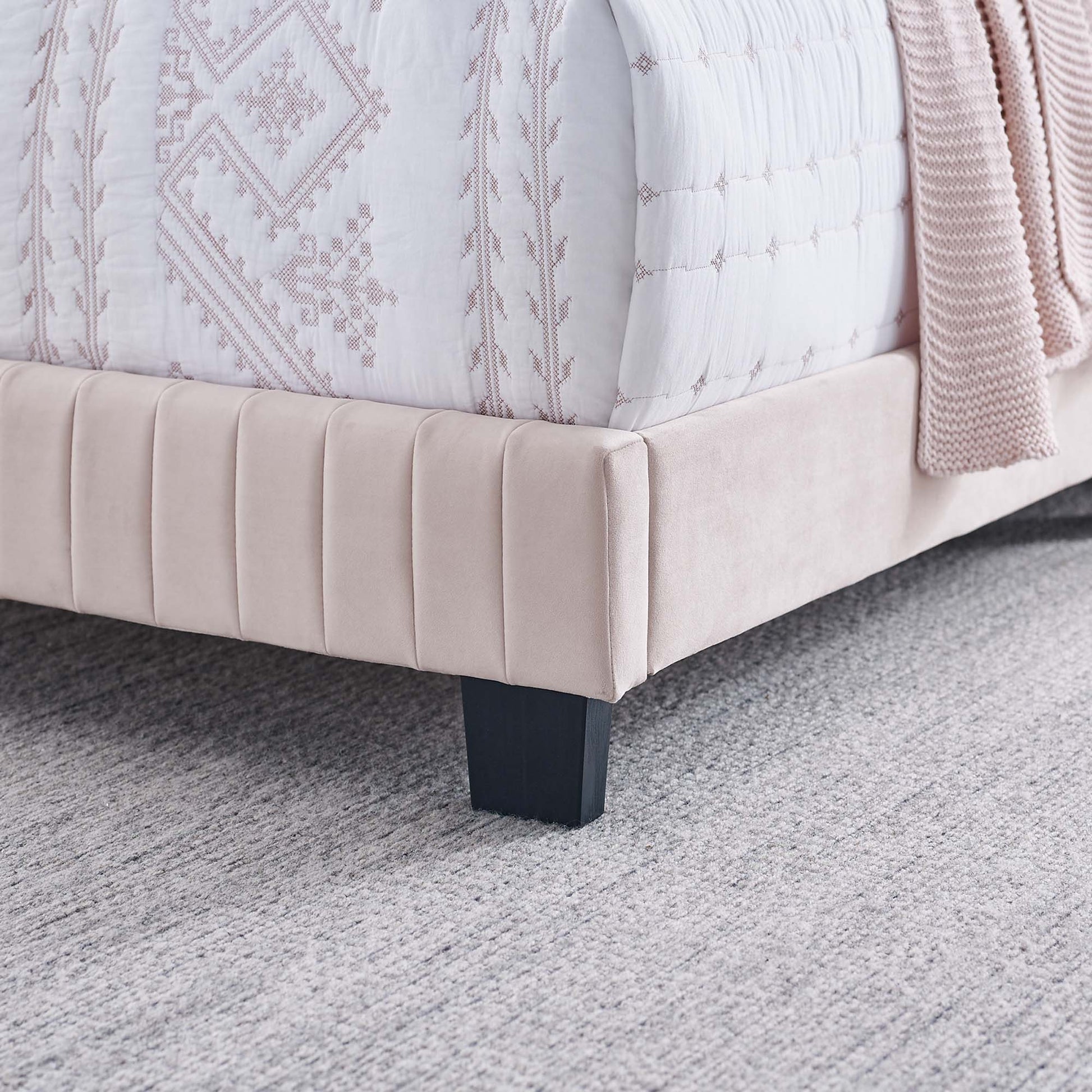 Celine Channel Tufted Performance Velvet Twin Bed by Modway - Best Buy Furniture