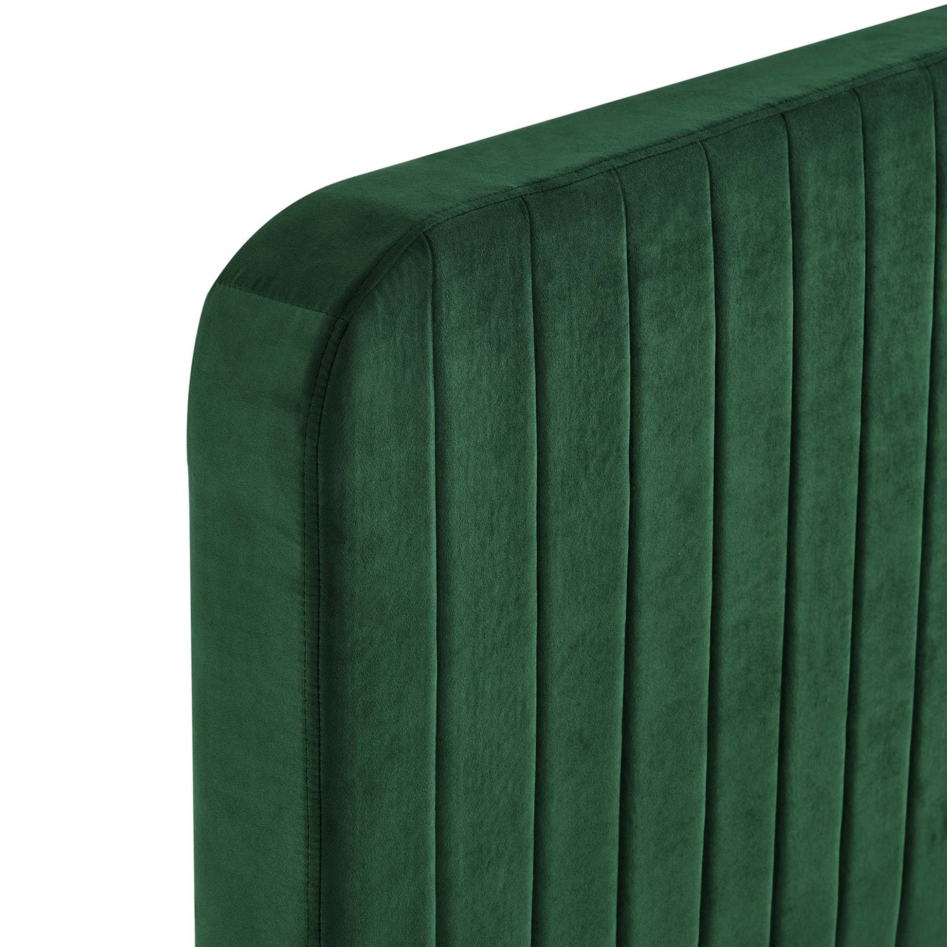 Celine Channel Tufted Performance Velvet King Platform Bed by Modway - Best Buy Furniture
