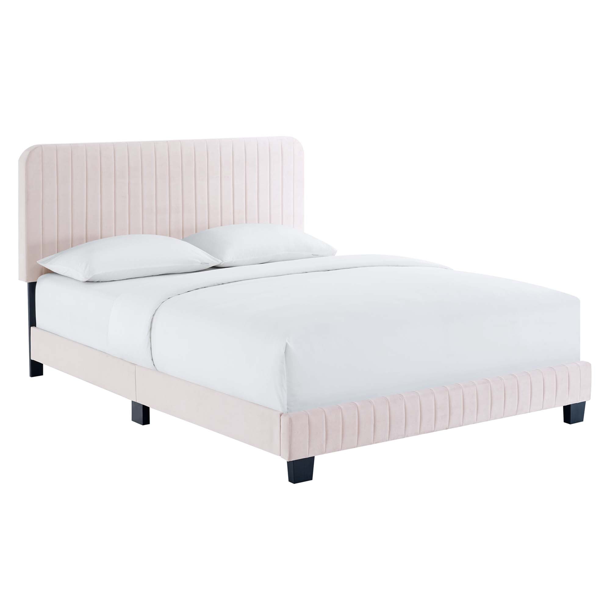 Celine Channel Tufted Performance Velvet King Platform Bed by Modway - Best Buy Furniture