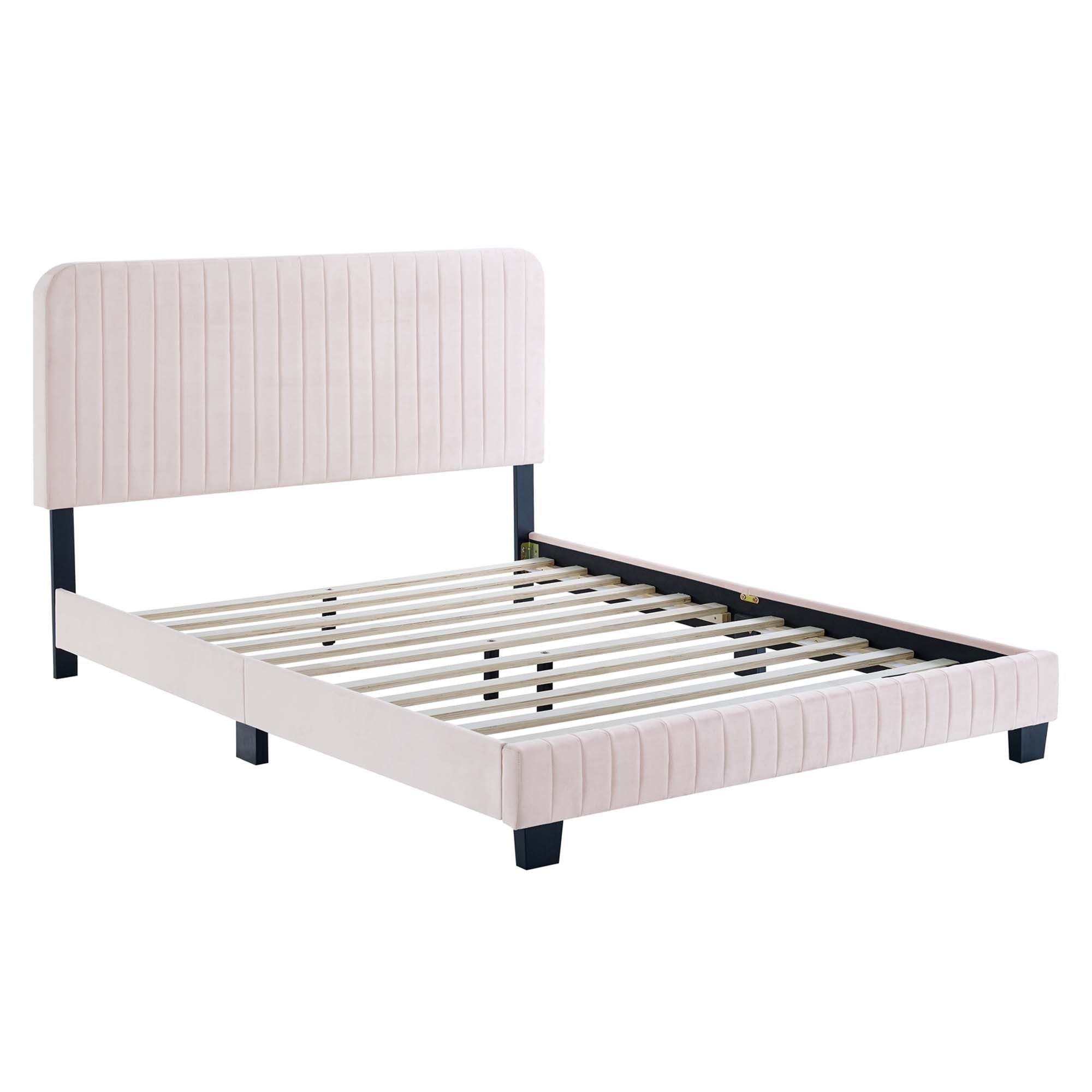 Celine Channel Tufted Performance Velvet King Platform Bed by Modway - Best Buy Furniture