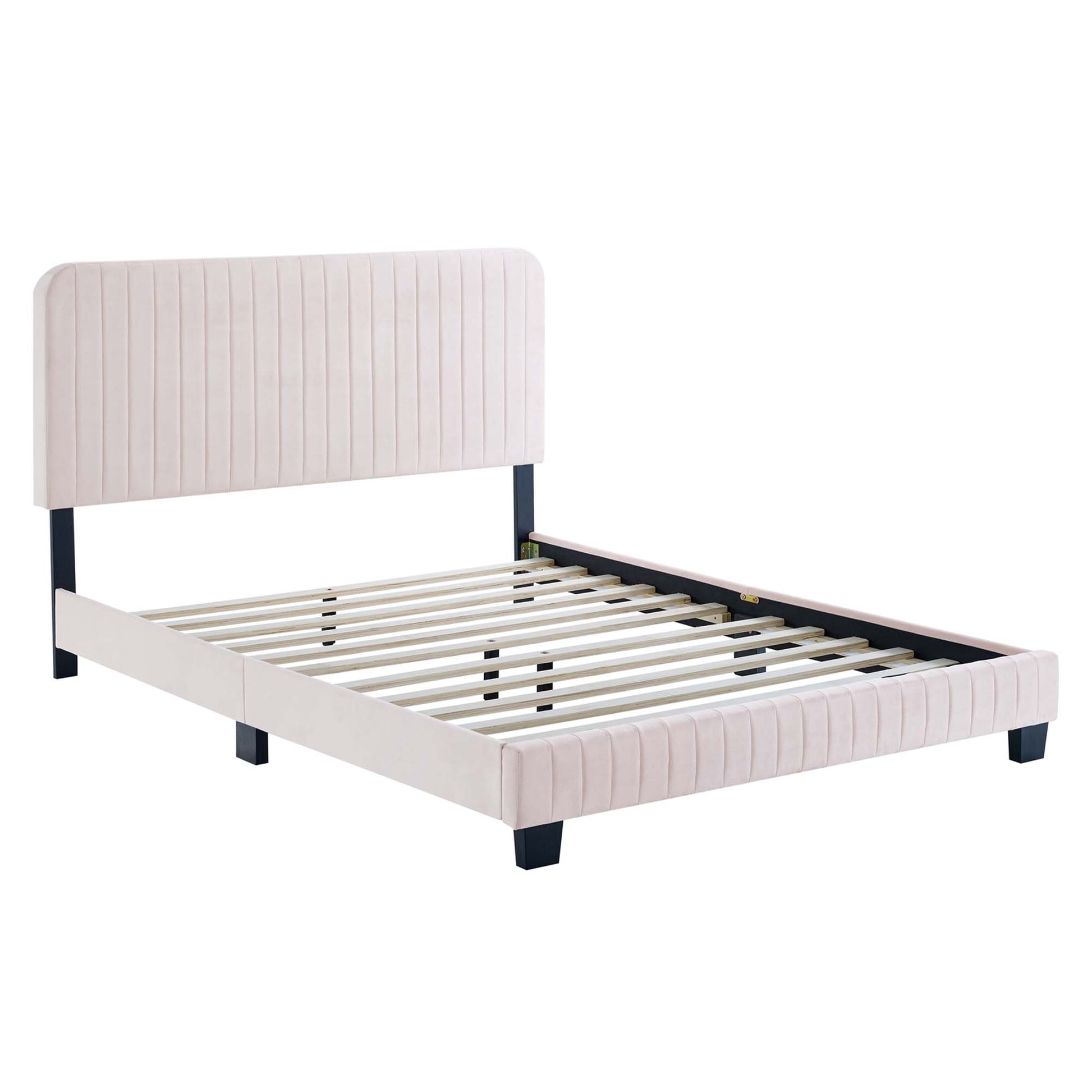 Celine Channel Tufted Performance Velvet Full Platform Bed by Modway - Best Buy Furniture
