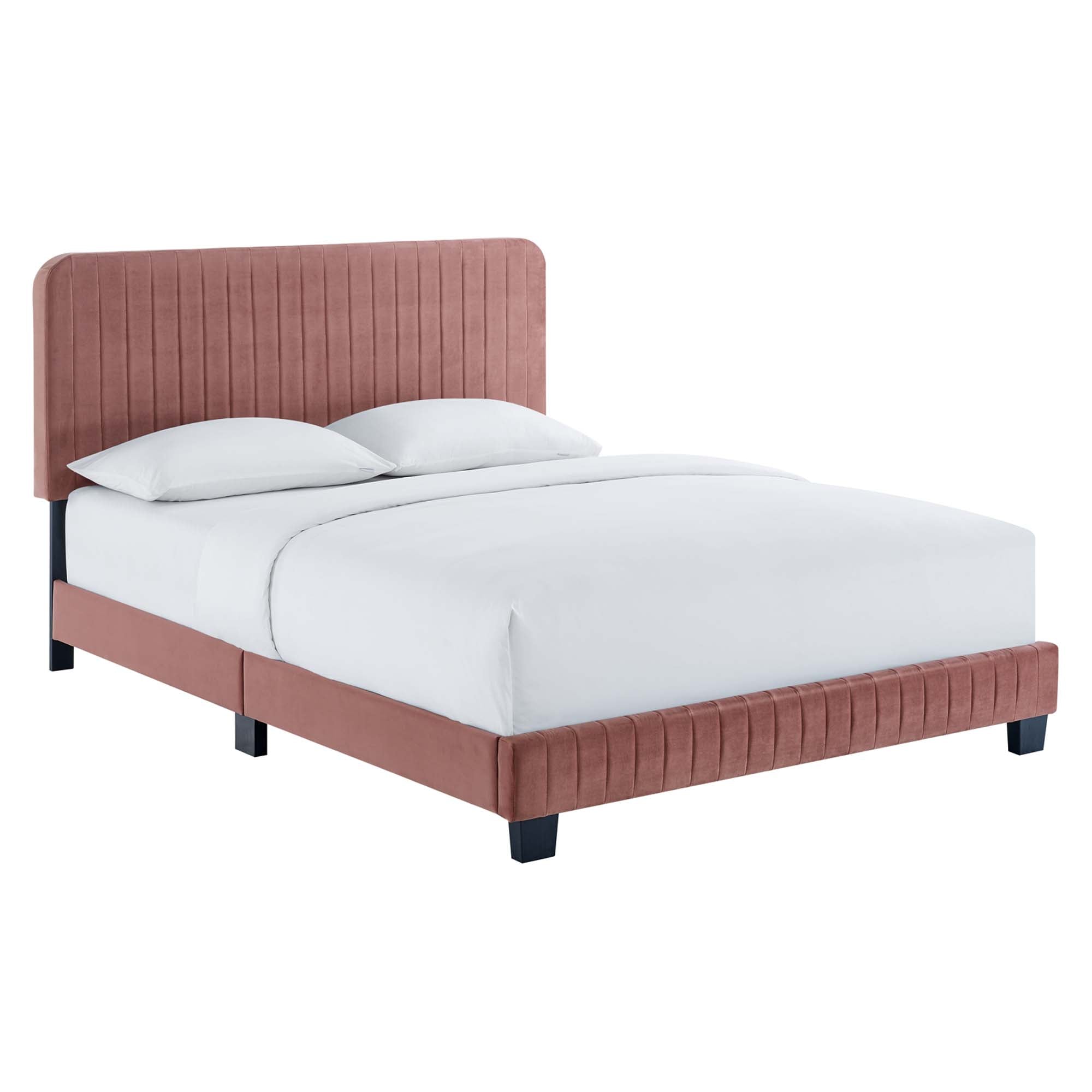 Celine Channel Tufted Performance Velvet Twin Platform Bed by Modway - Best Buy Furniture