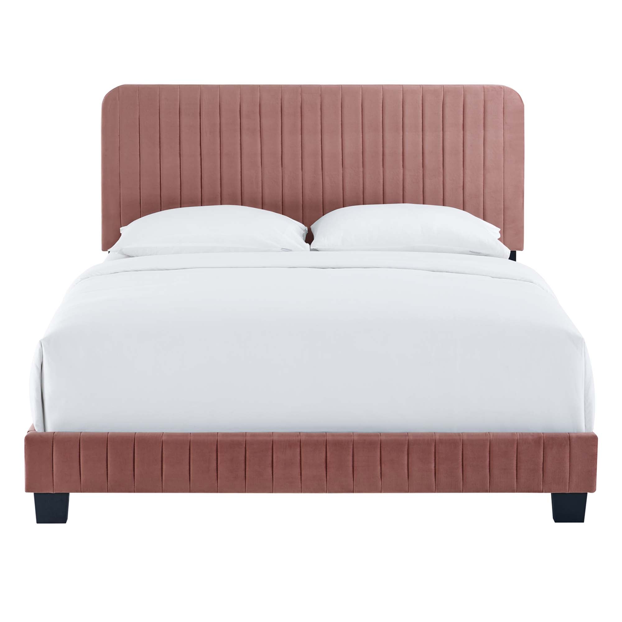 Celine Channel Tufted Performance Velvet Twin Platform Bed by Modway - Best Buy Furniture