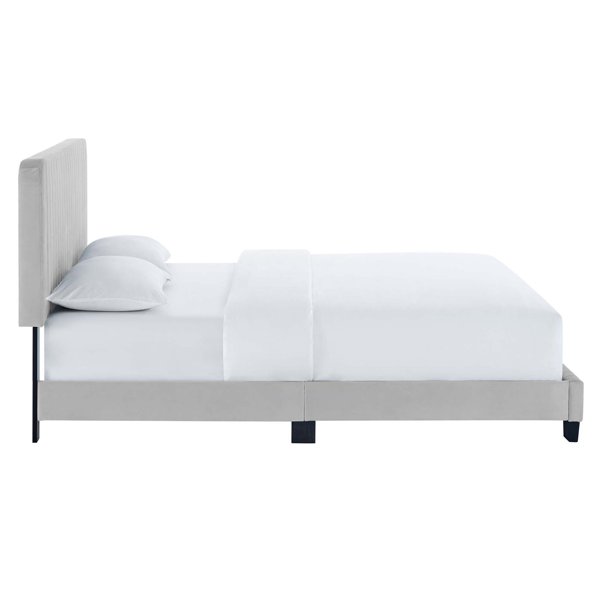 Celine Channel Tufted Performance Velvet Twin Platform Bed by Modway - Best Buy Furniture