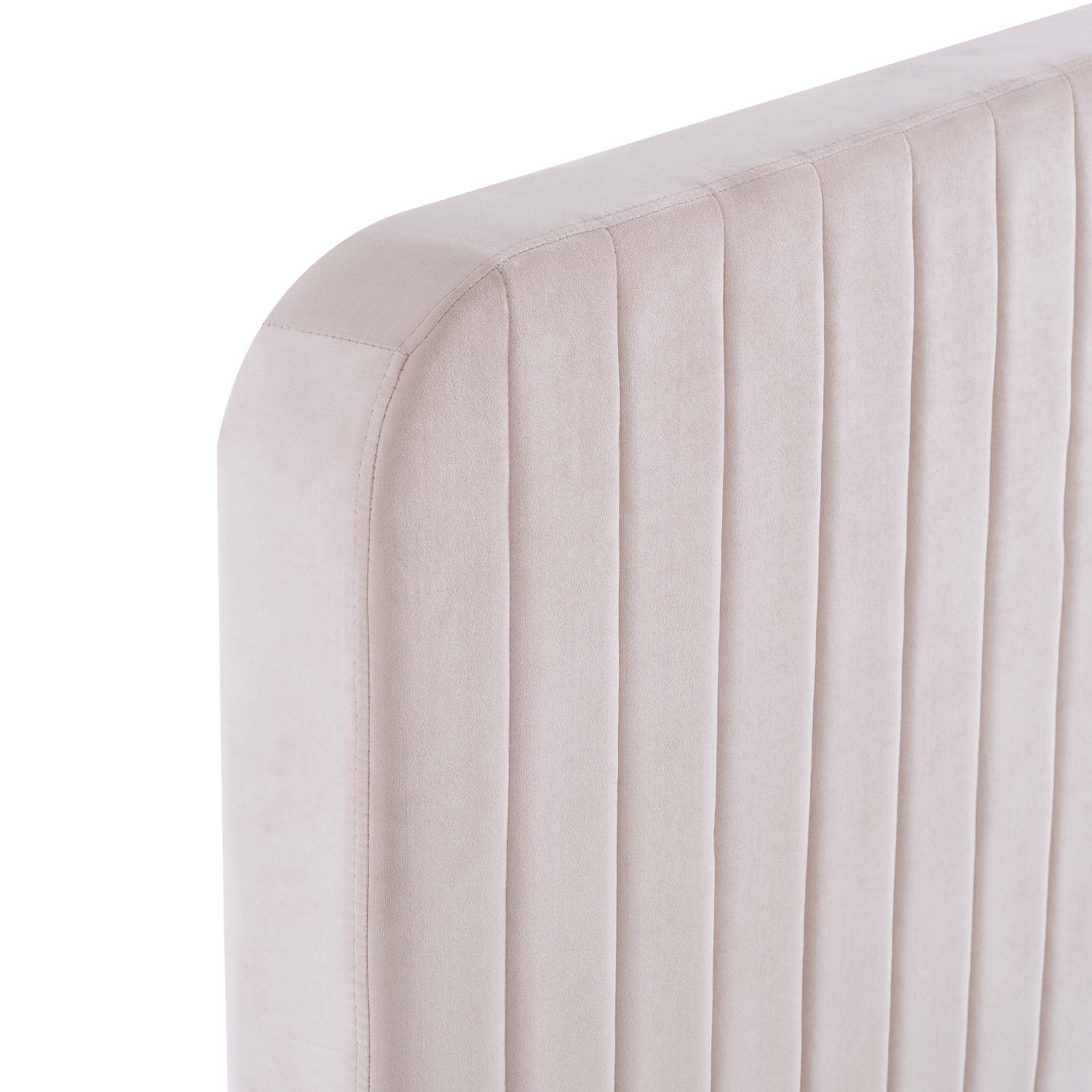 Celine Channel Tufted Performance Velvet Twin Platform Bed by Modway - Best Buy Furniture