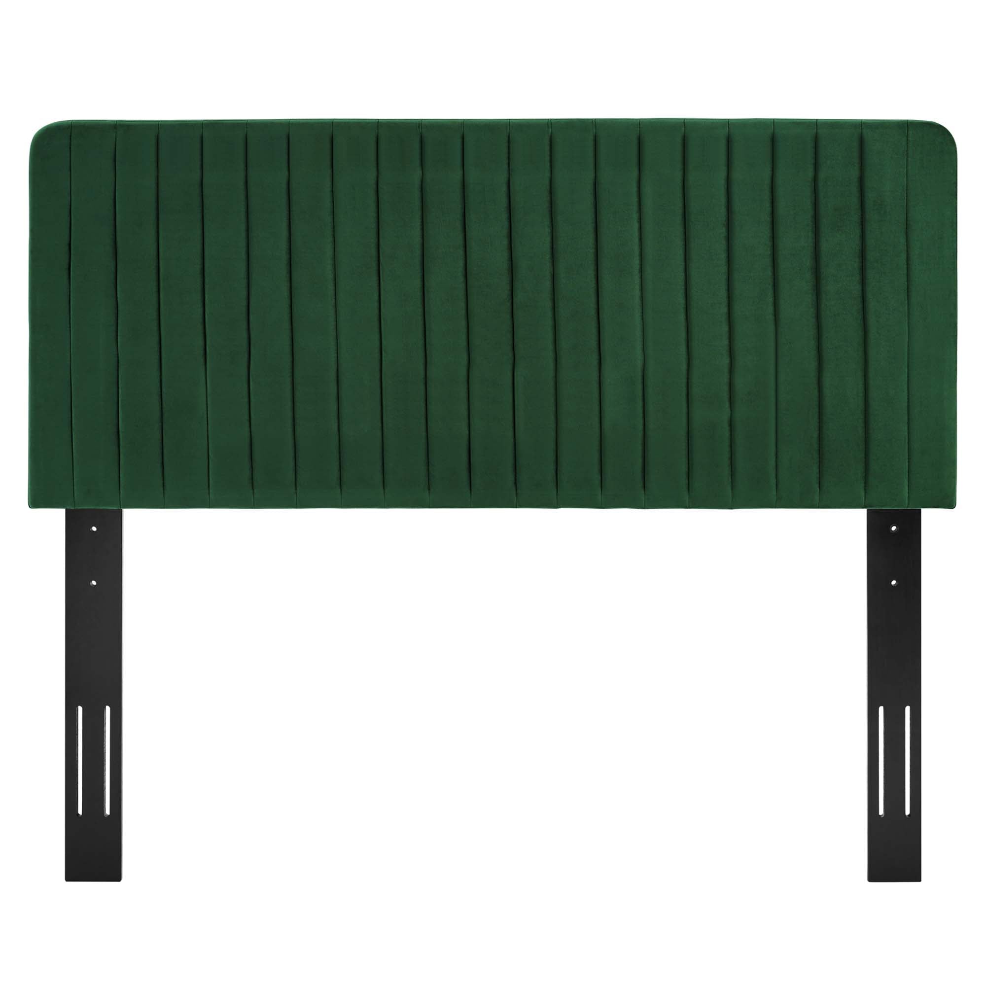 Milenna Channel Tufted Performance Velvet Full/Queen Headboard by Modway - Best Buy Furniture
