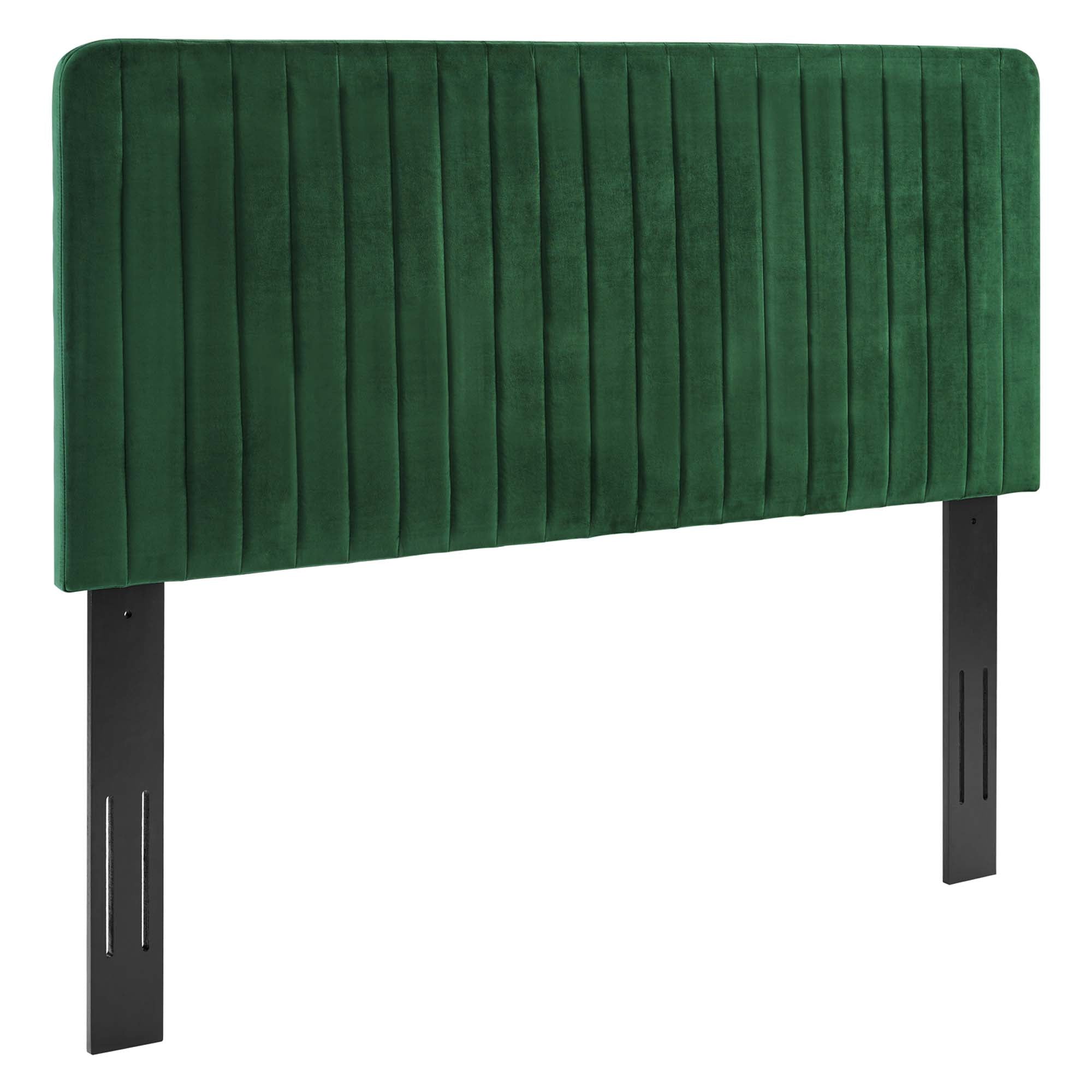 Milenna Channel Tufted Performance Velvet King/California King Headboard by Modway - Best Buy Furniture
