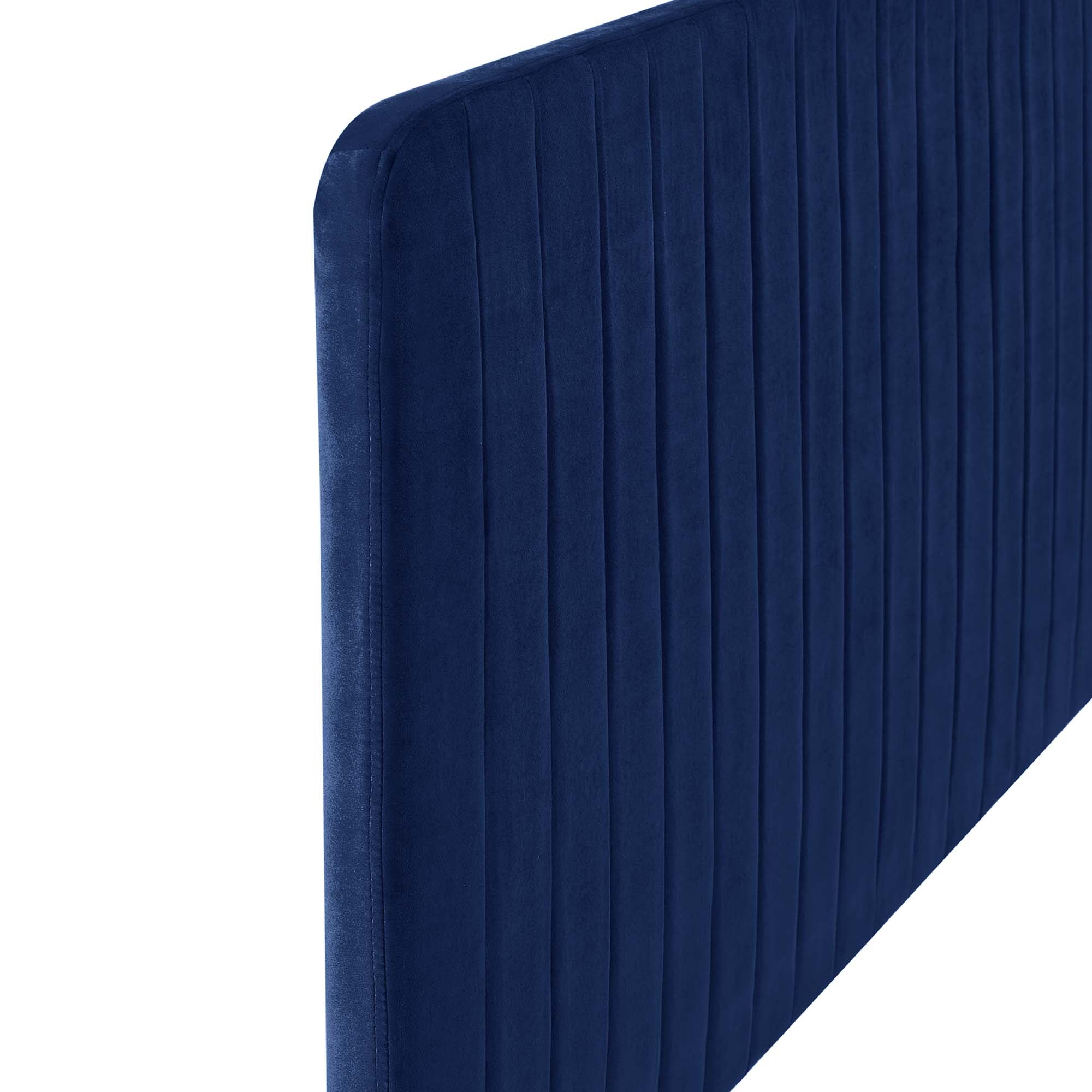 Milenna Channel Tufted Performance Velvet King/California King Headboard by Modway - Best Buy Furniture