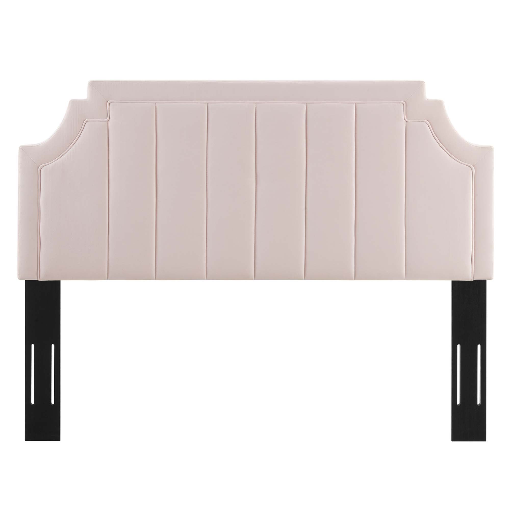Alyona Channel Tufted Performance Velvet Full/Queen Headboard by Modway - Best Buy Furniture