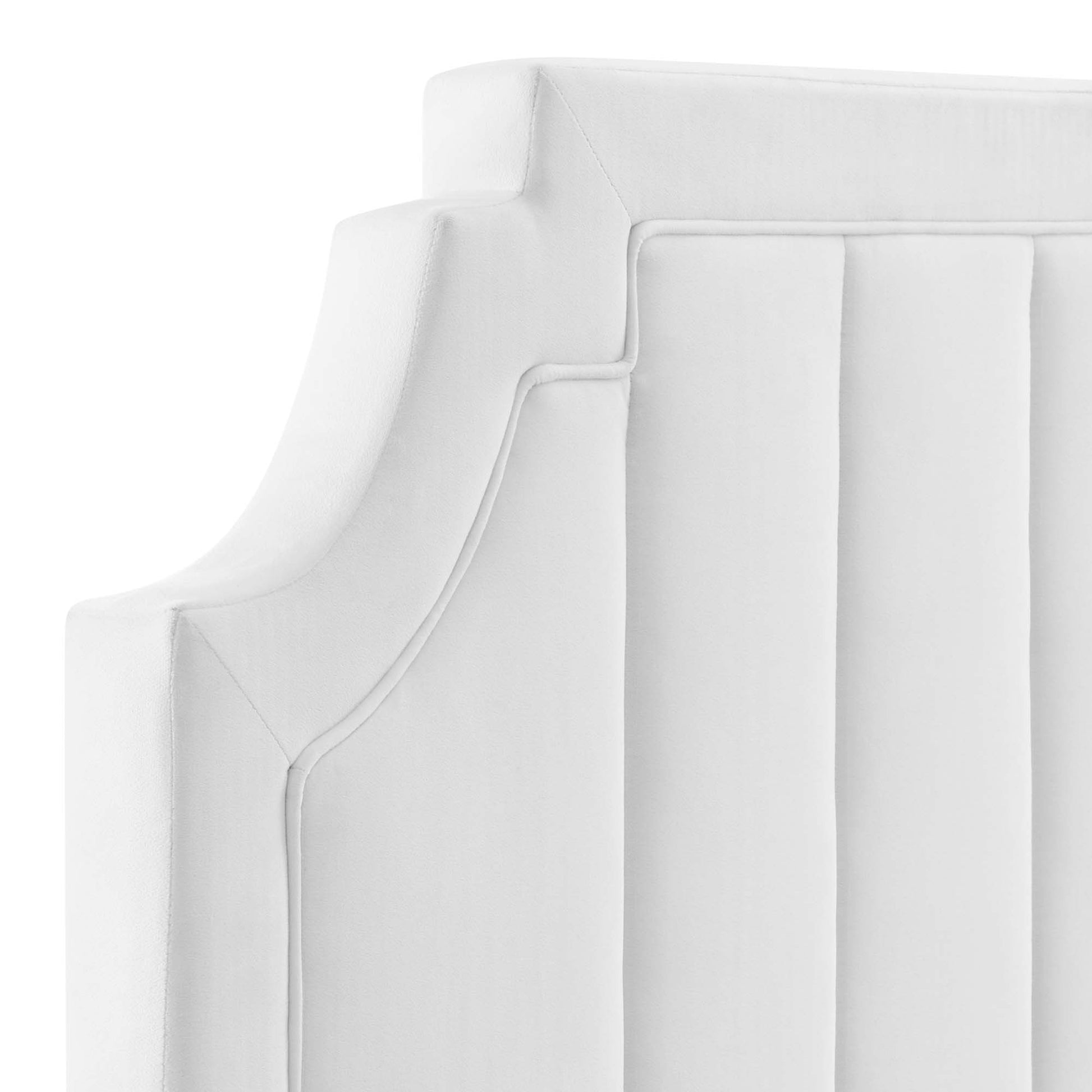 Alyona Channel Tufted Performance Velvet King/California King Headboard by Modway - Best Buy Furniture