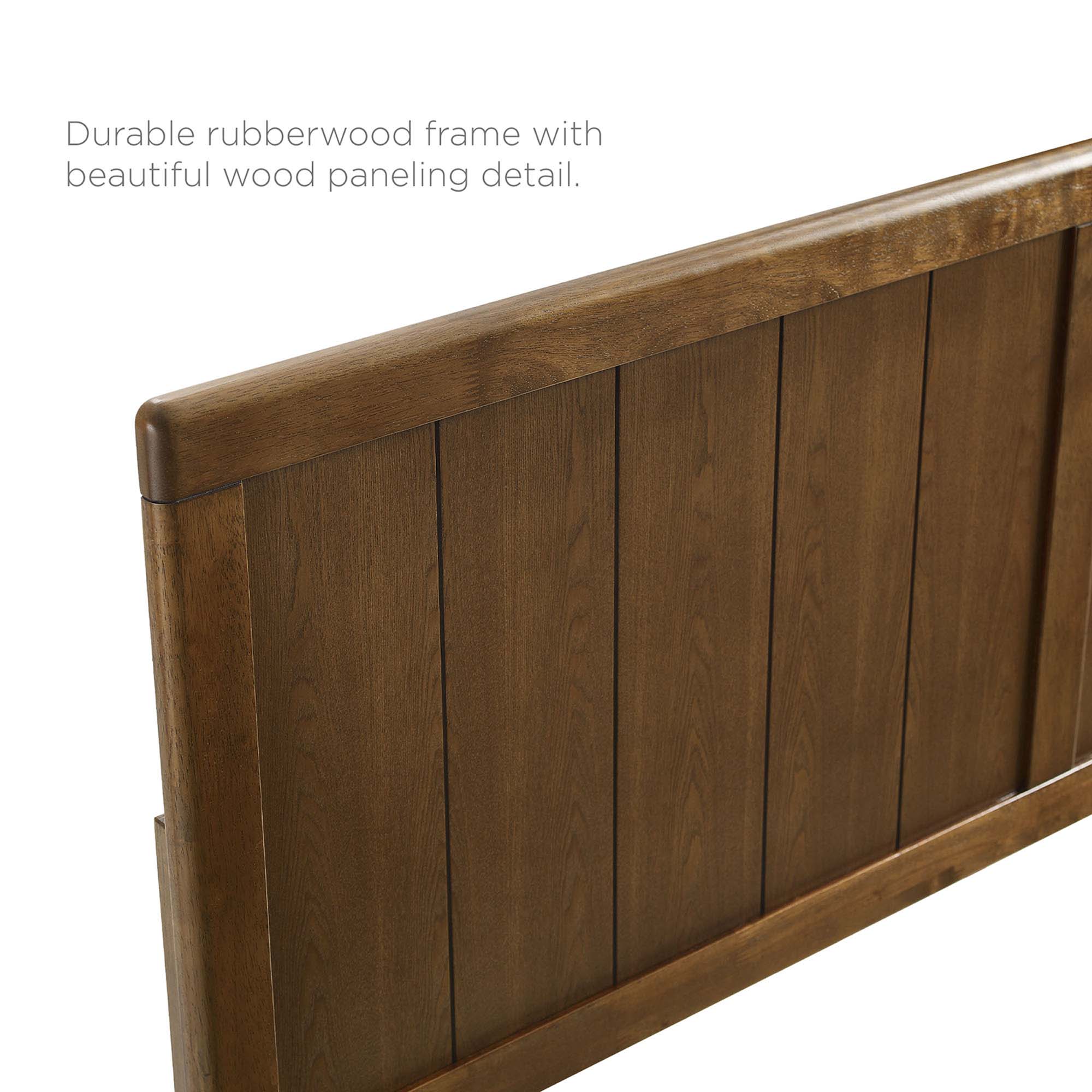 Alana Wood Queen Platform Bed With Angular Frame by Modway - Best Buy Furniture