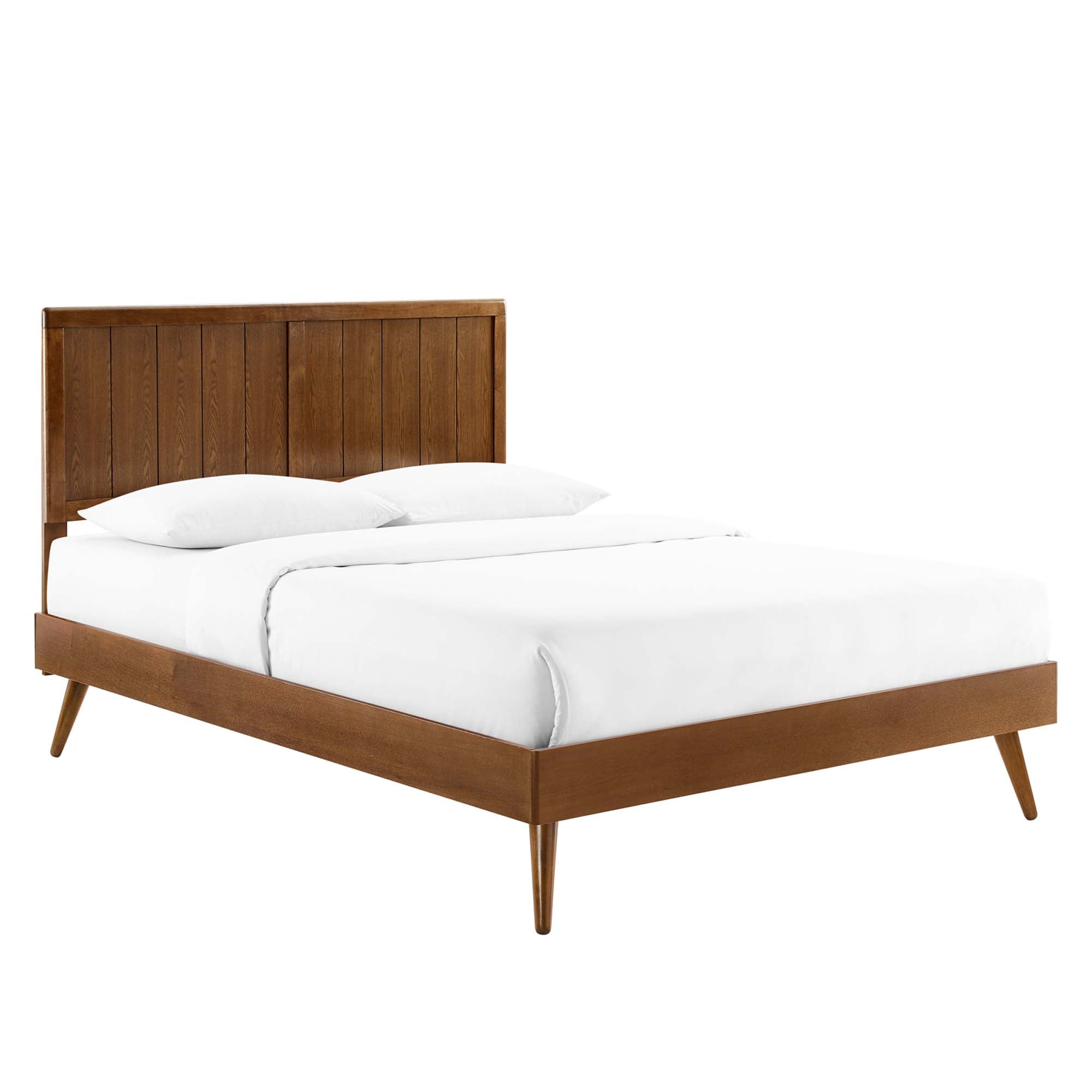 Alana Wood Queen Platform Bed With Splayed Legs by Modway - Best Buy Furniture