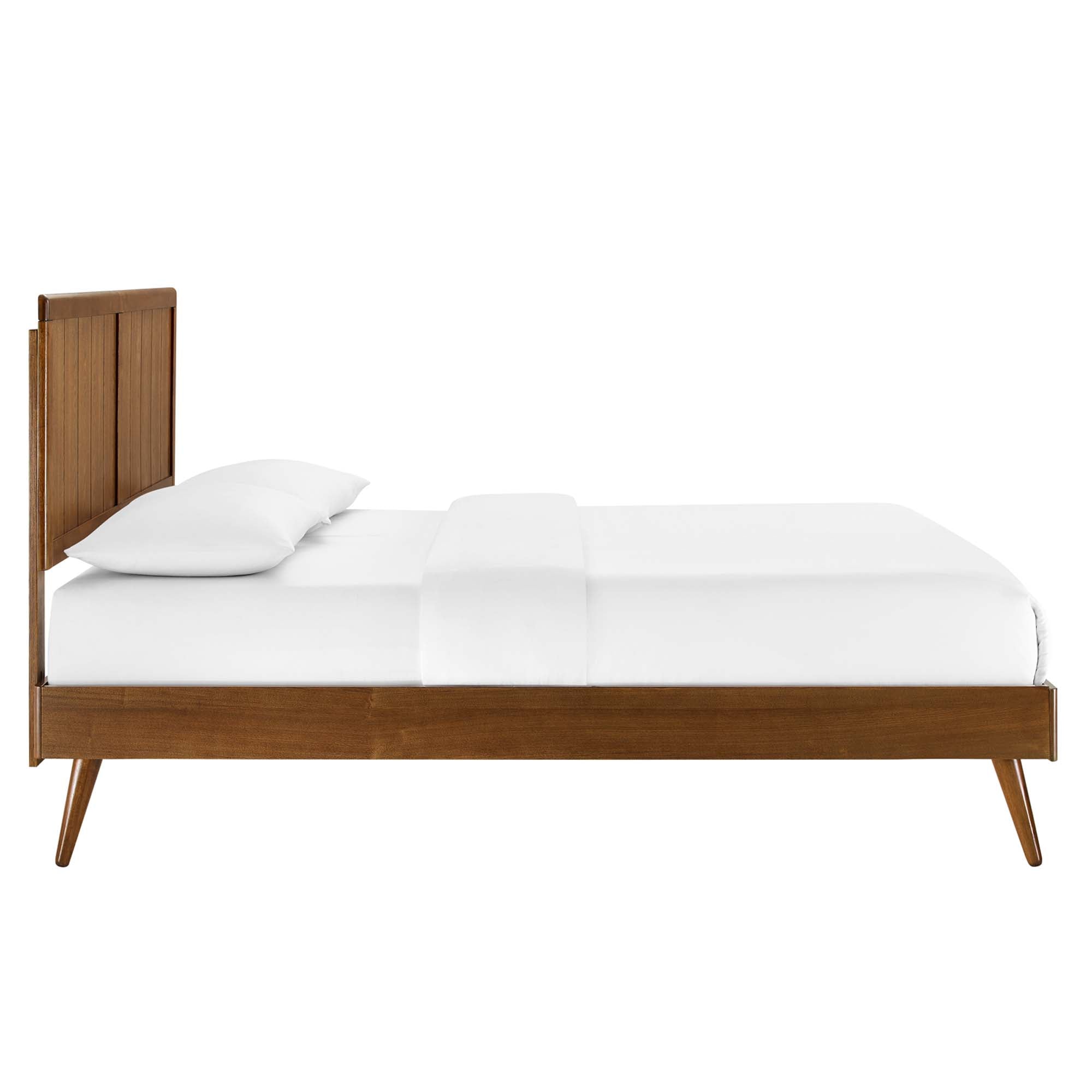 Alana Wood Queen Platform Bed With Splayed Legs by Modway - Best Buy Furniture
