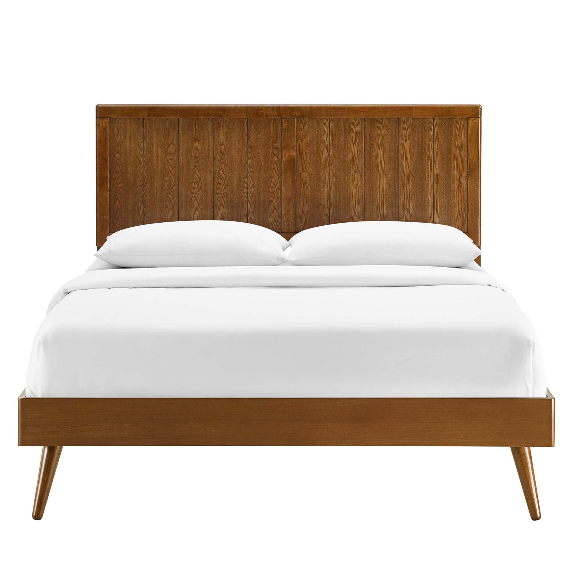 Alana Wood Queen Platform Bed With Splayed Legs by Modway - Best Buy Furniture