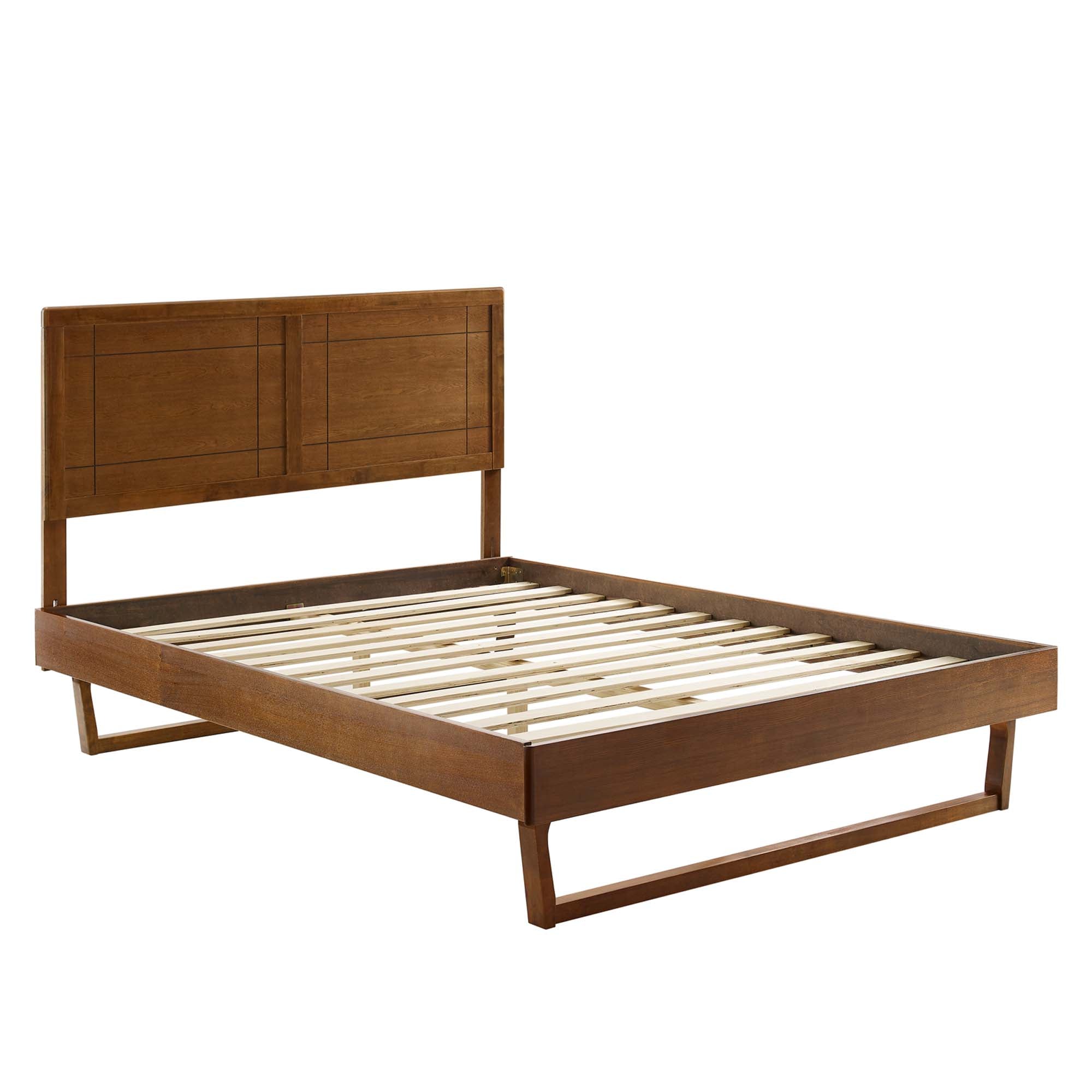 Marlee Wood Queen Platform Bed With Angular Frame by Modway - Best Buy Furniture