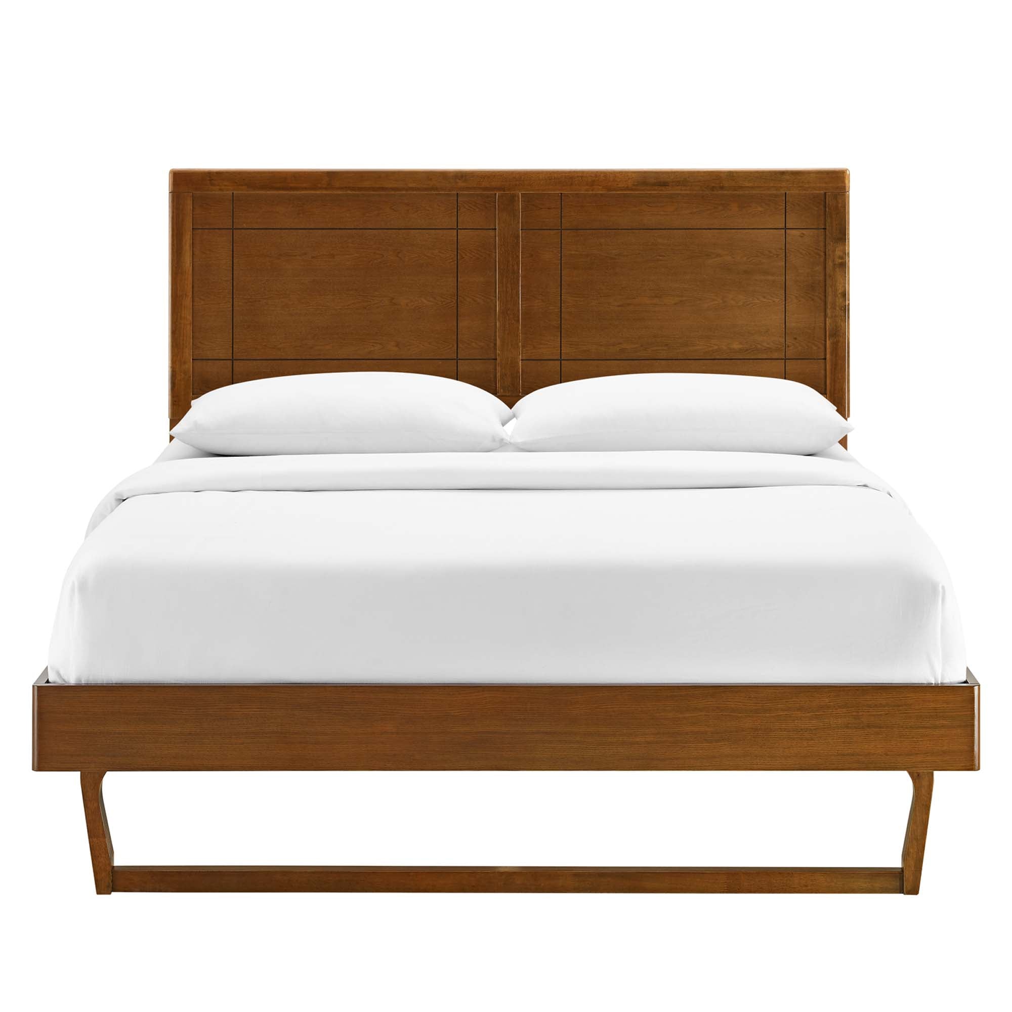 Marlee Wood Queen Platform Bed With Angular Frame by Modway - Best Buy Furniture