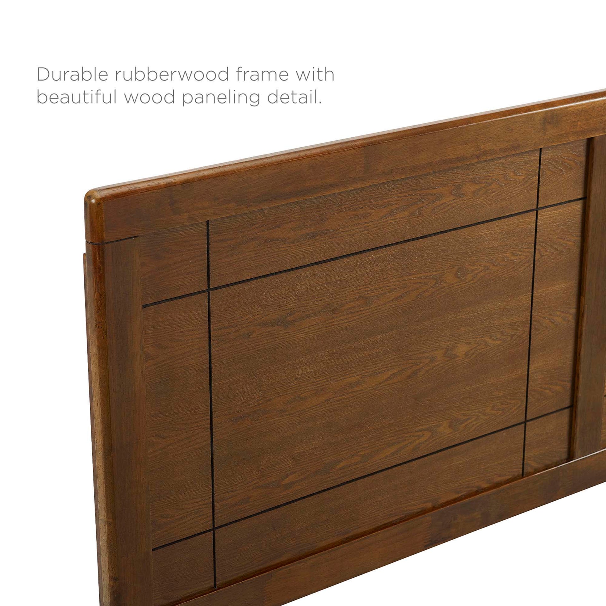 Marlee Wood Queen Platform Bed With Angular Frame by Modway - Best Buy Furniture