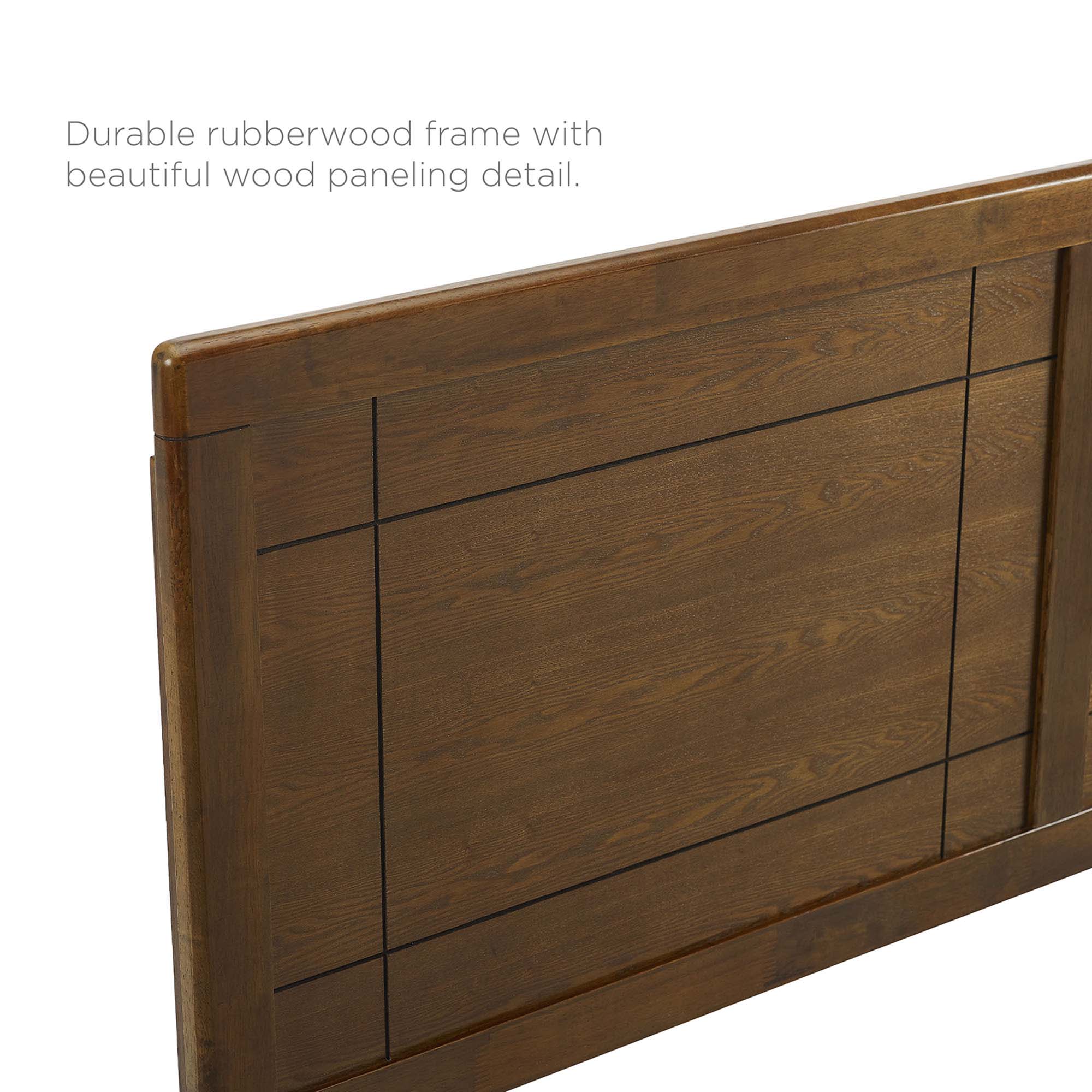 Marlee Wood Queen Platform Bed With Angular Frame by Modway - Best Buy Furniture