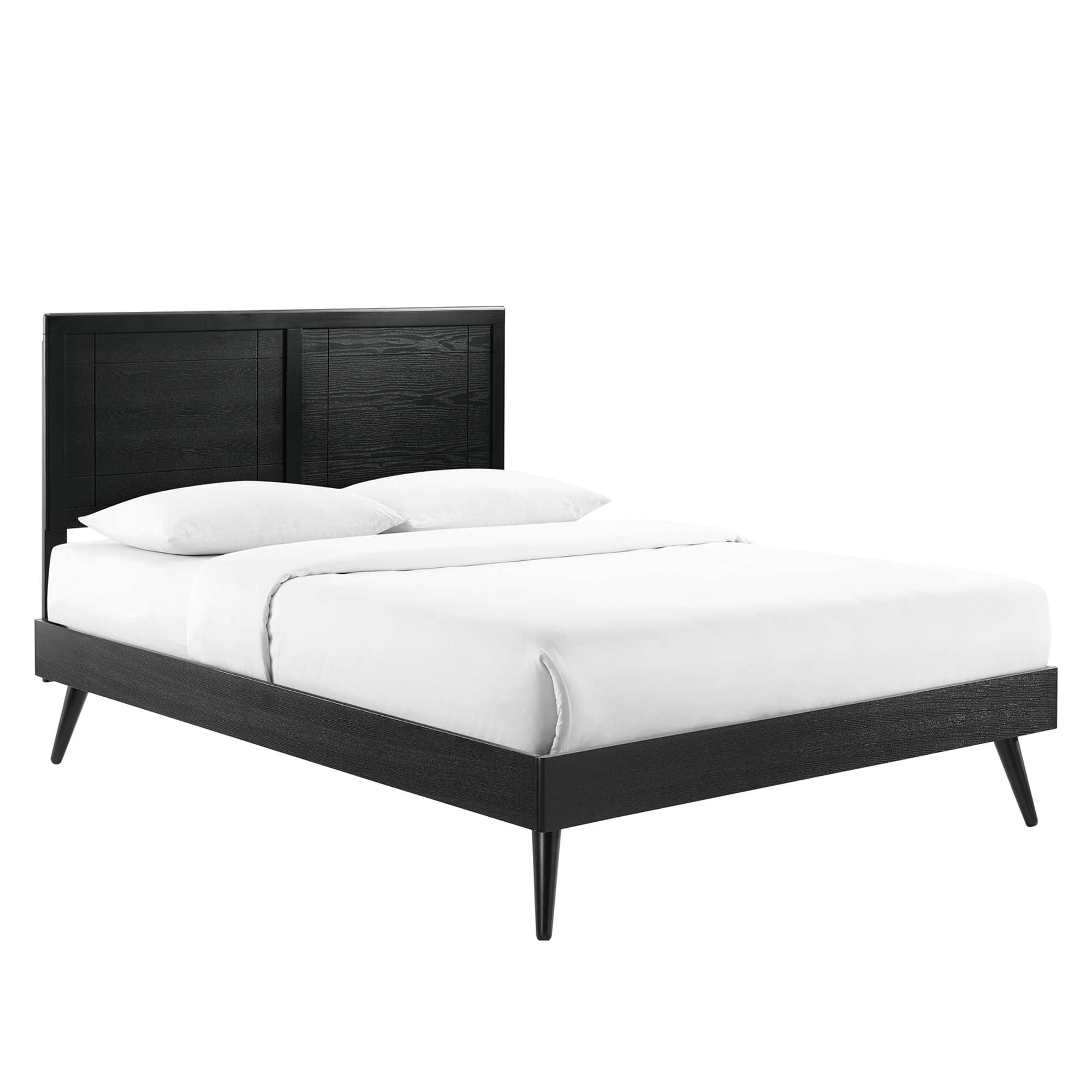 Marlee Wood Queen Platform Bed With Splayed Legs by Modway - Best Buy Furniture