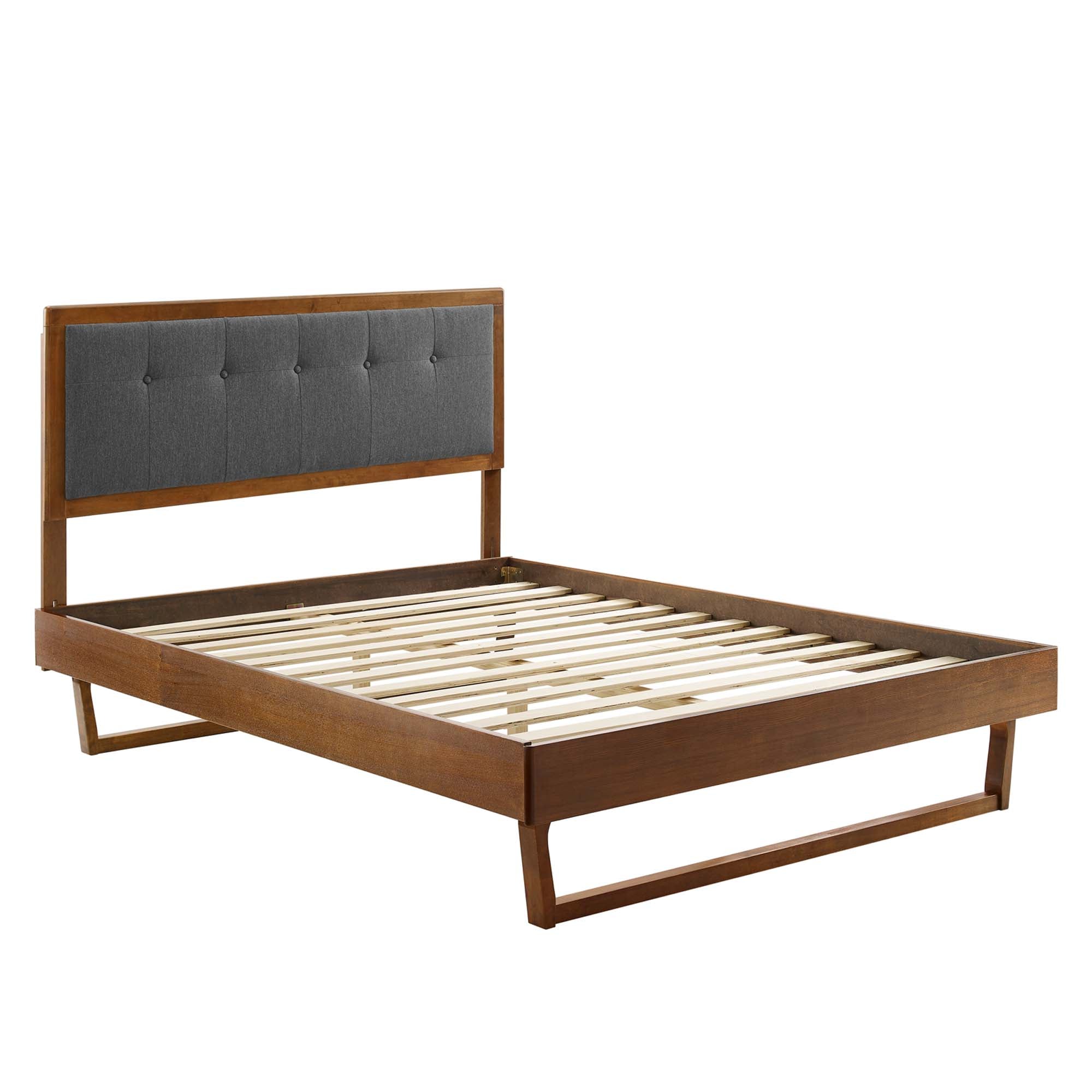 Willow Wood Queen Platform Bed With Angular Frame by Modway - Best Buy Furniture
