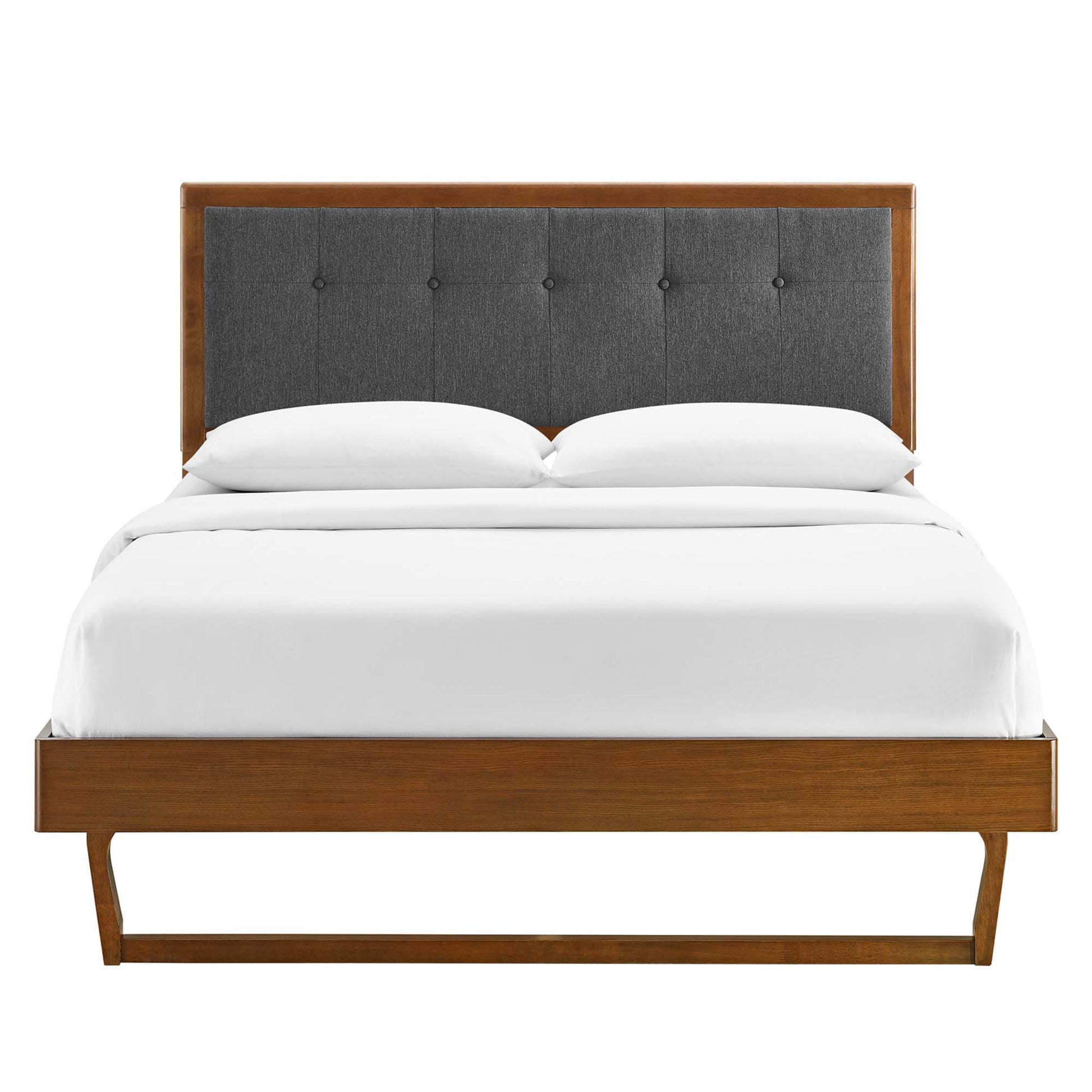 Willow Wood Queen Platform Bed With Angular Frame by Modway - Best Buy Furniture