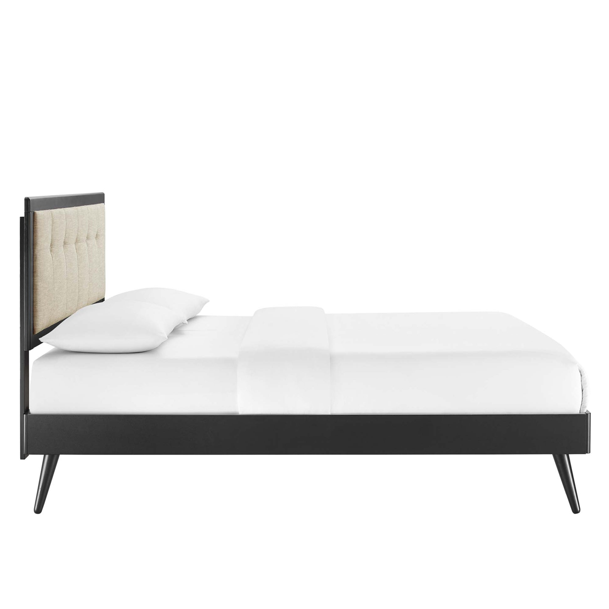 Willow Wood Queen Platform Bed With Splayed Legs by Modway - Best Buy Furniture
