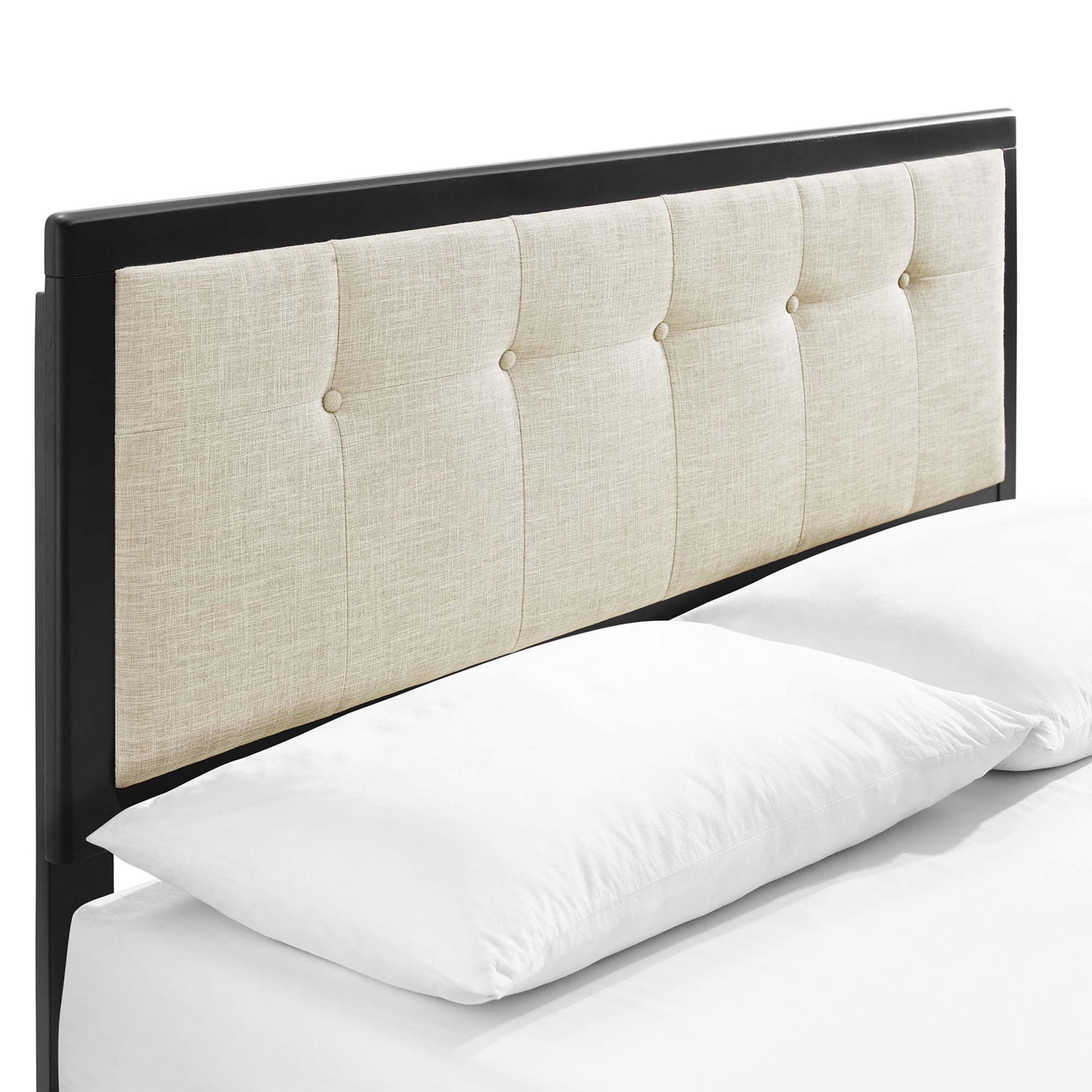 Willow Wood Queen Platform Bed With Splayed Legs by Modway - Best Buy Furniture