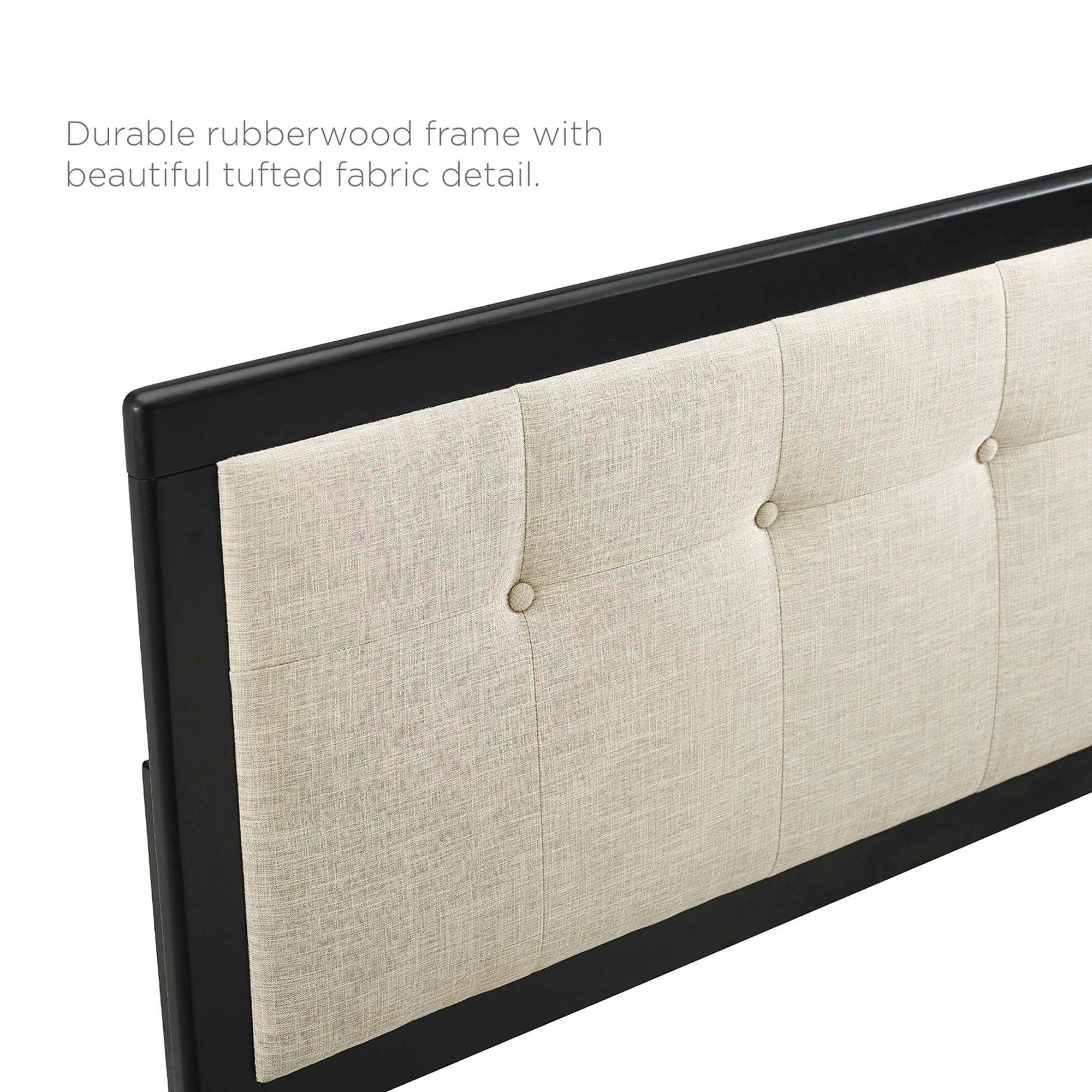 Willow Wood Queen Platform Bed With Splayed Legs by Modway - Best Buy Furniture