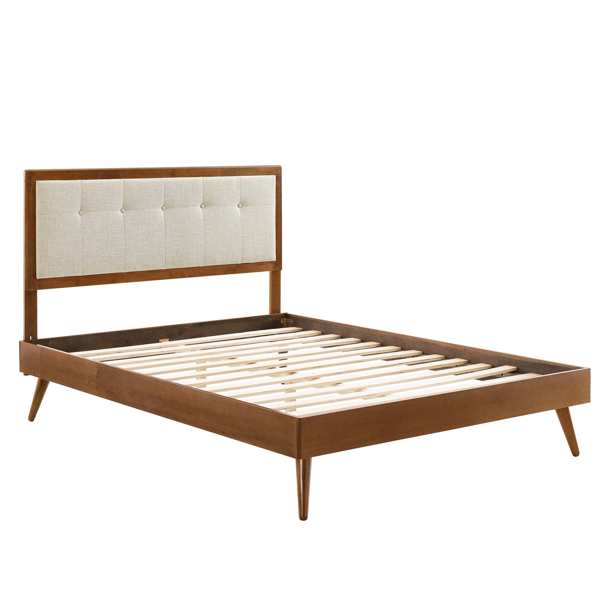 Willow Wood Queen Platform Bed With Splayed Legs by Modway - Best Buy Furniture