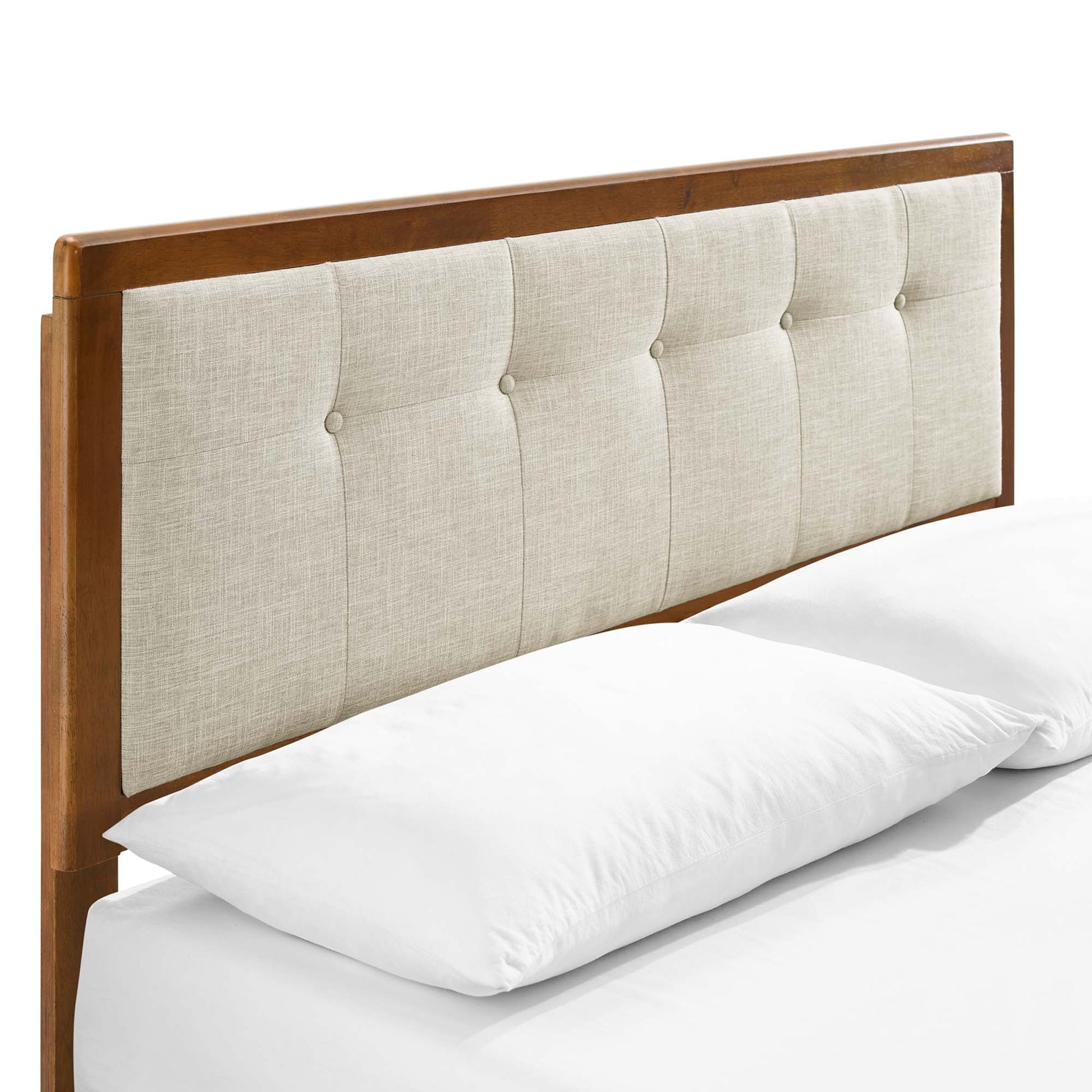 Willow Wood Queen Platform Bed With Splayed Legs by Modway - Best Buy Furniture