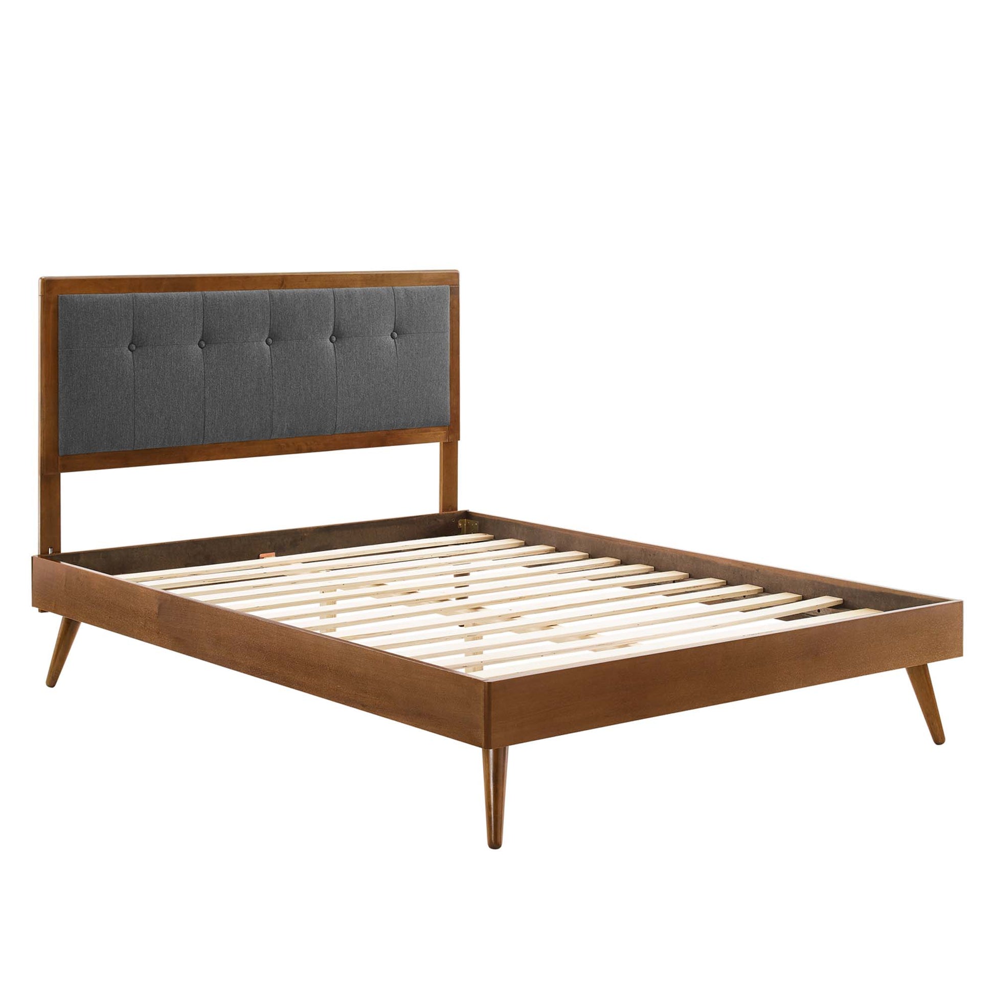 Willow Wood Queen Platform Bed With Splayed Legs by Modway - Best Buy Furniture