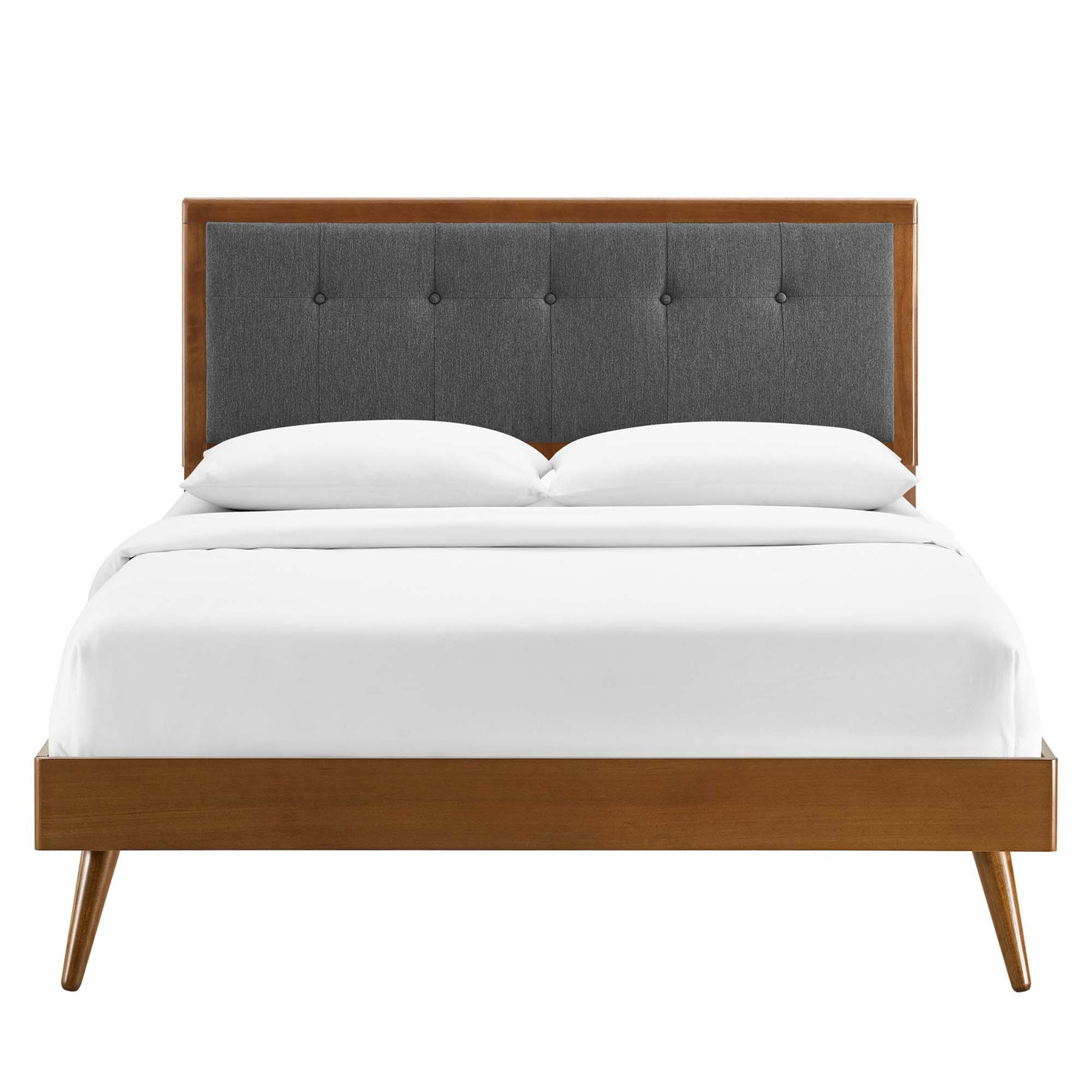 Willow Wood Queen Platform Bed With Splayed Legs by Modway - Best Buy Furniture