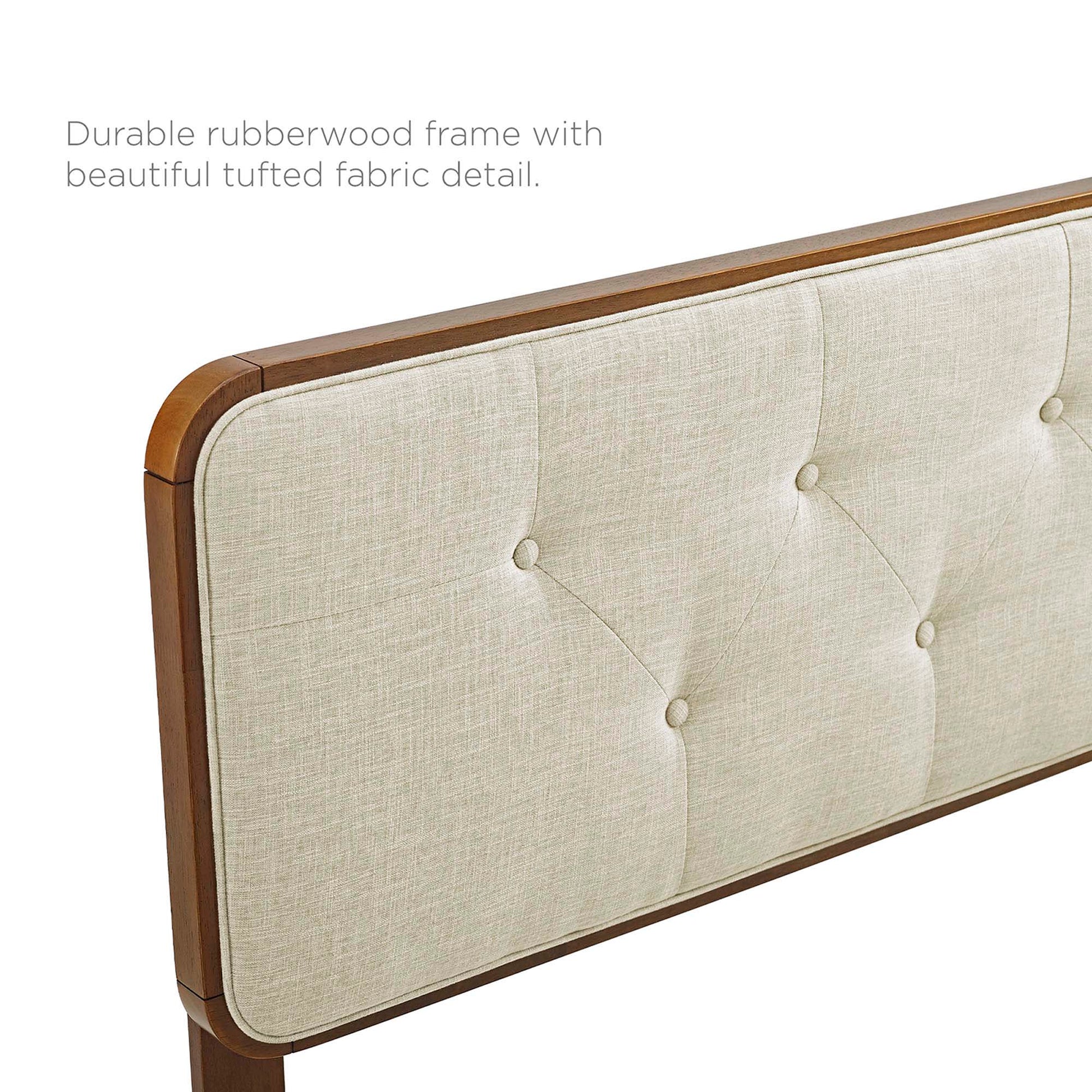 Bridgette Wood Queen Platform Bed With Splayed Legs by Modway - Best Buy Furniture